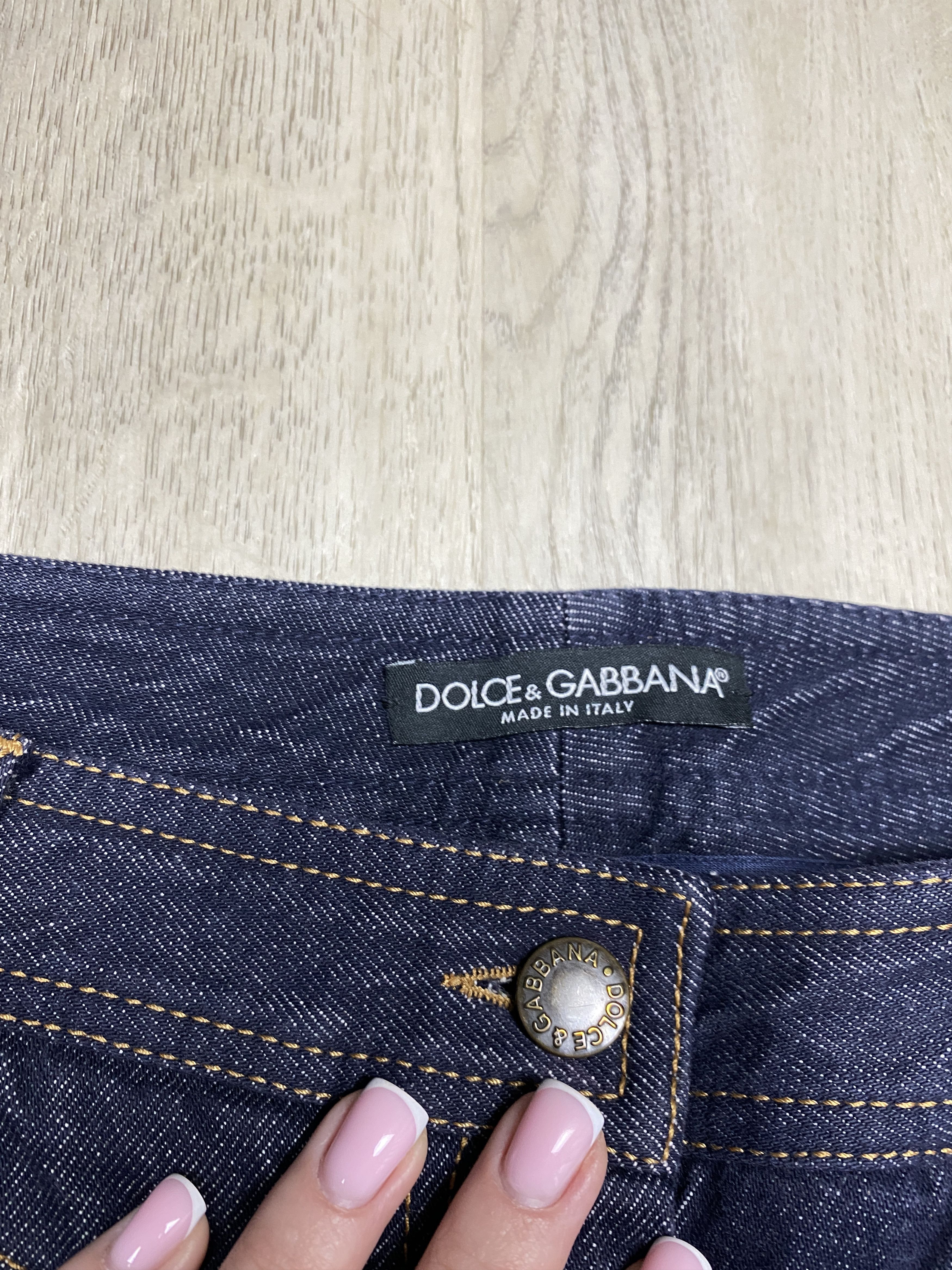Dolce & Gabbana × Vintage Dolce & Gabbana Vintage Womens Flared Denim Pants Jeans Size 30" / US 8 / IT 44 - 3 Thumbnail
