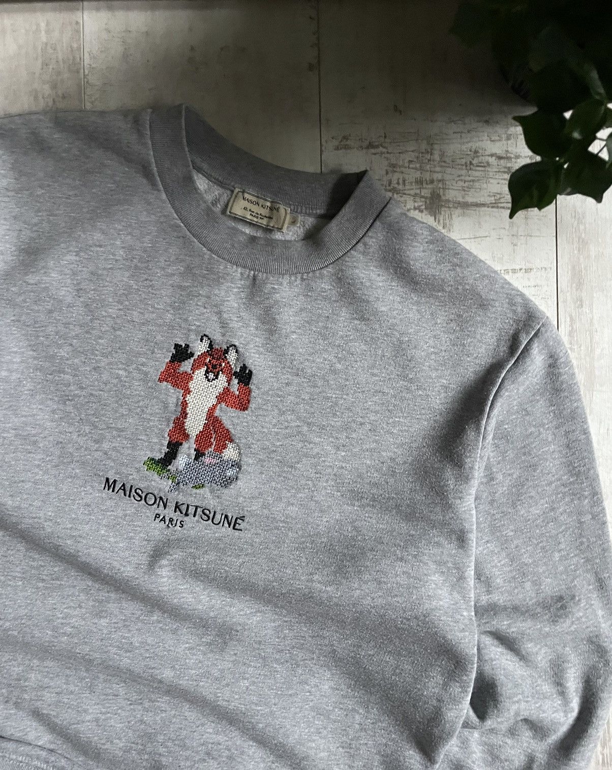Maison Kitsune Maison Kitsune Pixel Fox Sweater Grailed