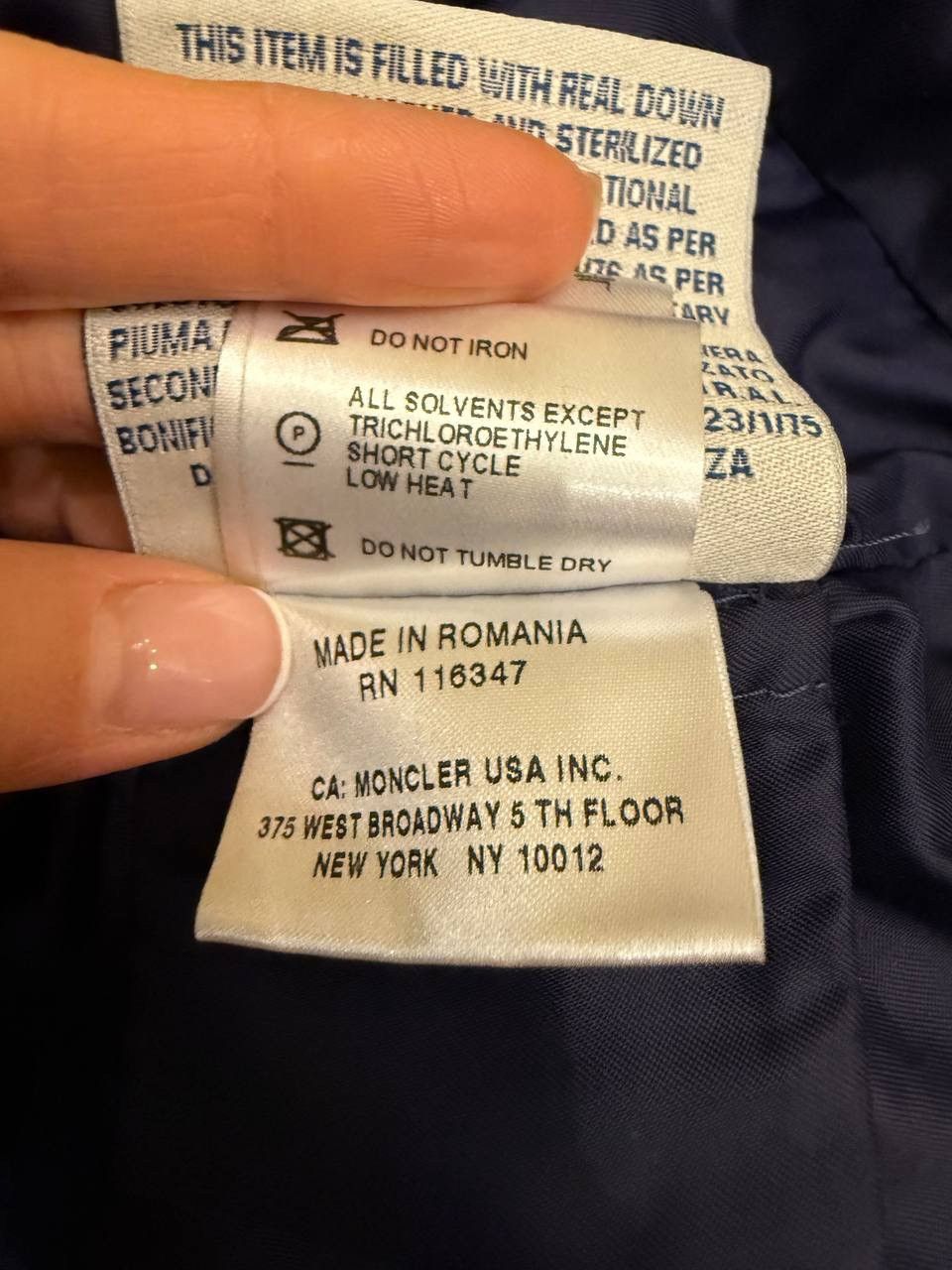 Moncler Authentic Moncler Johanna Women Down Blue Puffer Jacket Size XS / US 0-2 / IT 36-38 - 7 Thumbnail