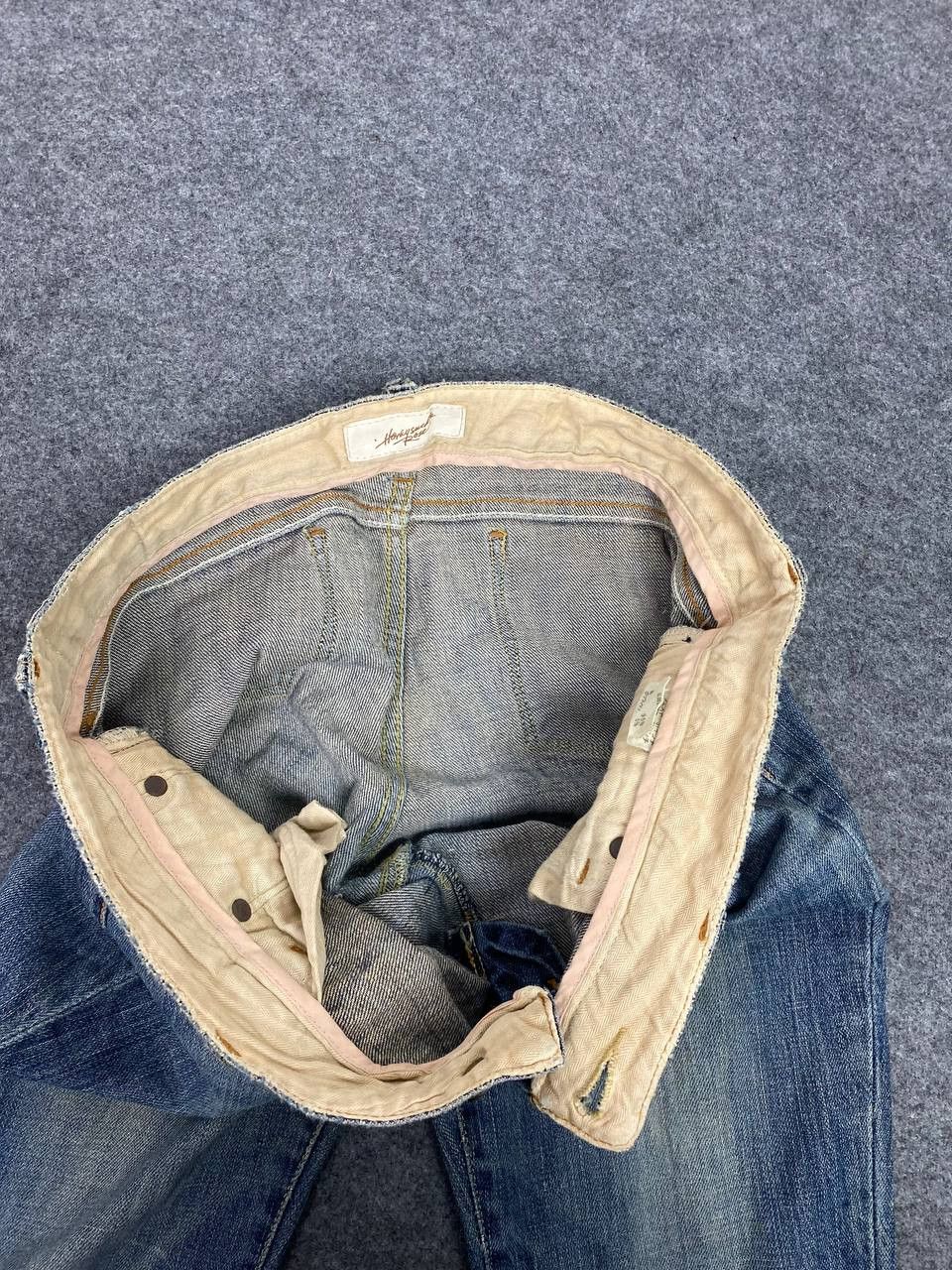 Japanese Brand honey suckle japanese brand bootcut flare distressed denim Size 35" - 12 Thumbnail