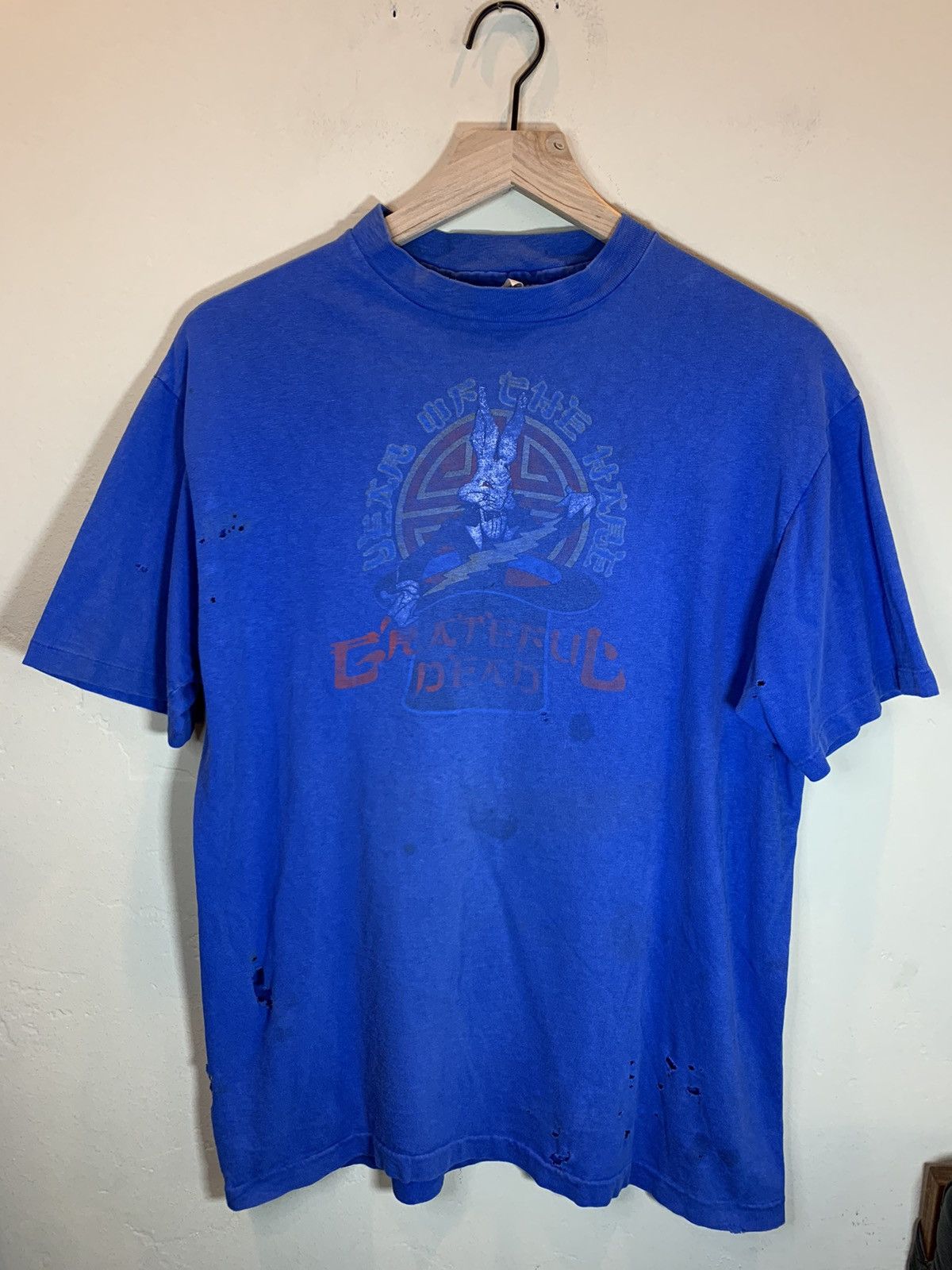 Band Tees × Grateful Dead × Vintage *RARE* Vintage 80’s Grateful Dead Year Of The Hare Art Shirt Size US L / EU 52-54 / 3 - 1 Thumbnail