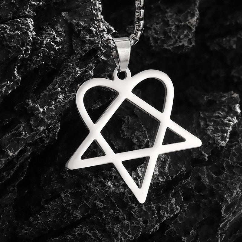 Jewelry Love Triangle Shape Pendant Necklace Size ONE SIZE - 5 Thumbnail
