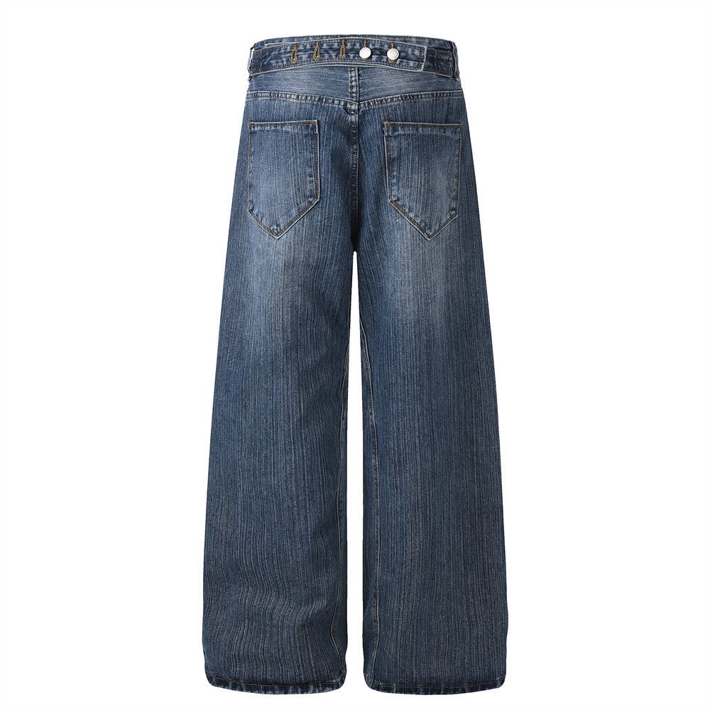 Vintage Men's Loose-Fit Straight Vintage Distressed Jeans Size US 32 / EU 48 - 2 Thumbnail