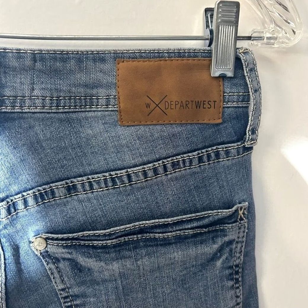 Vintage Departwest Trouper Skinny Jeans Mens 26R Blue Medium Wash Denim Jeans Slim Fit 5-Pocket Size US 26 / EU 42 - 3 Thumbnail