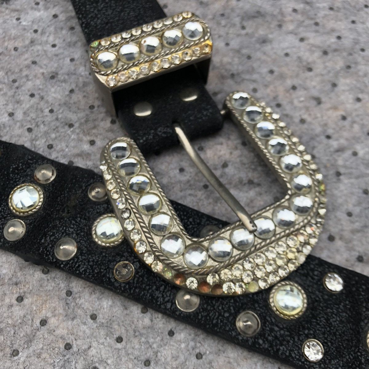 Japanese Brand Vintage like B.B. Simon belt Crystals Studded Size ONE SIZE - 5 Thumbnail