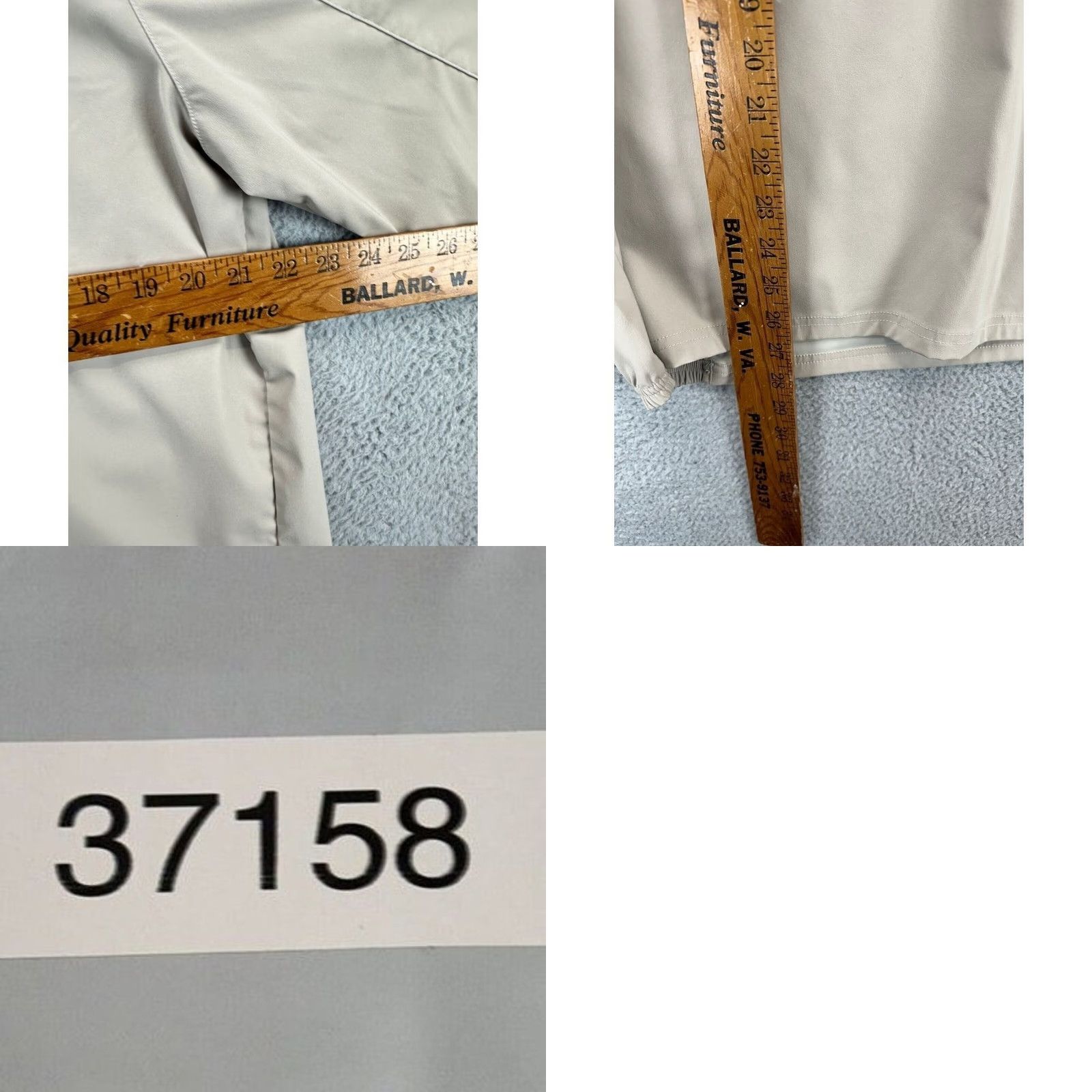 Vintage Zero Restriction Golf Jacket Mens Large Tan Quarter Zip Short Sleeve Windbreaker Pullover Breathable Lightweight Tour Series Size US L / EU 52-54 / 3 - 8 Thumbnail