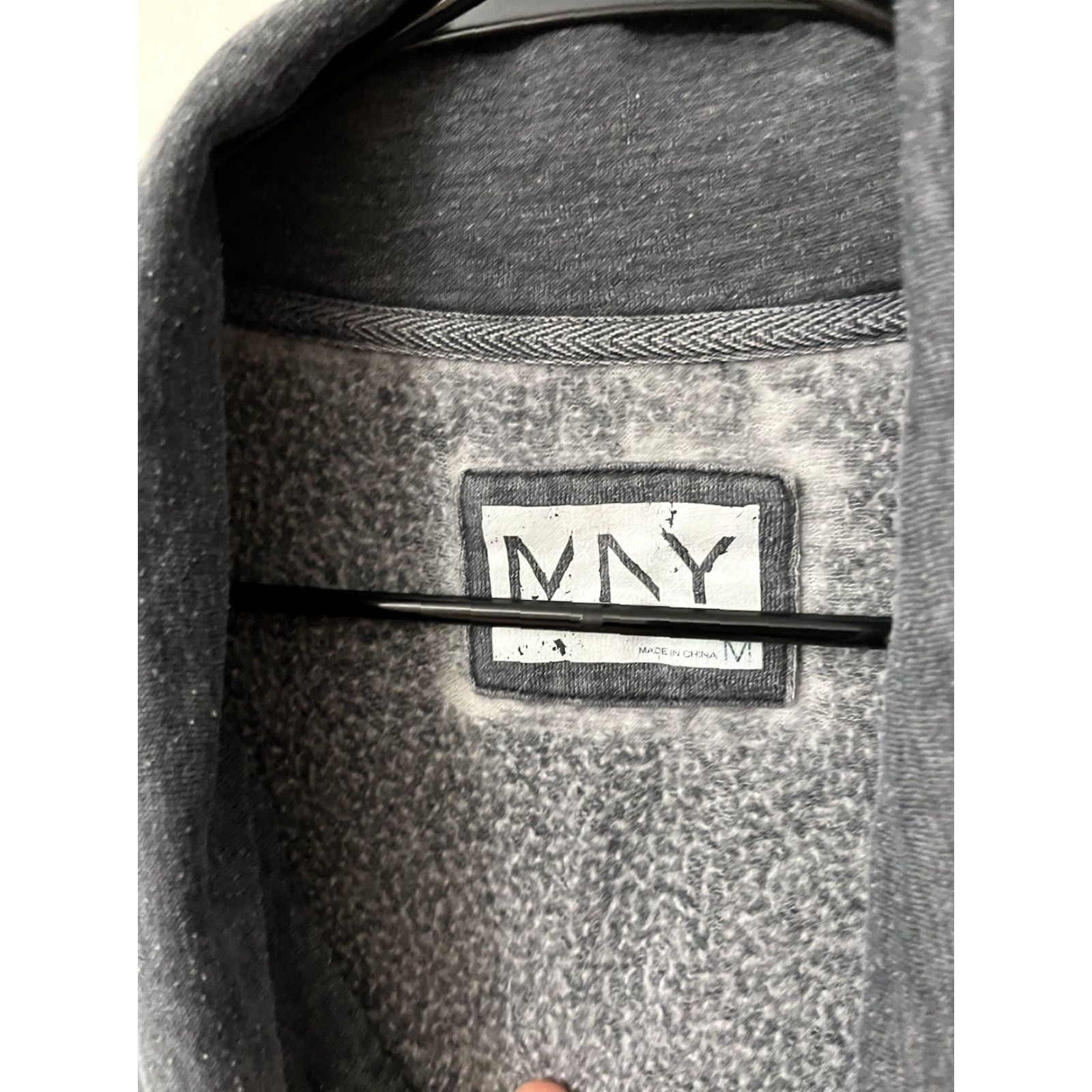 Andrew Marc ANDREW MARC Women's Herringbone Gray Jacket M Zip Casual Long Sleeve Size M / US 6-8 / IT 42-44 - 2 Thumbnail