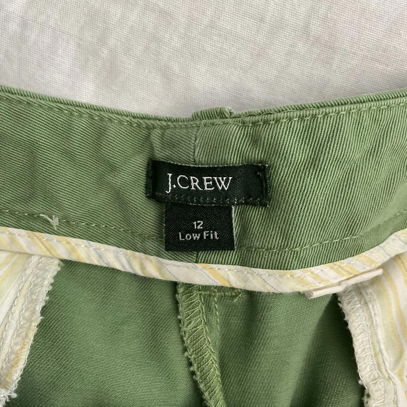 J.Crew J.Crew green low rise womens chino shorts size 12 y2k Size 34" / US 12 / IT 48 - 3 Thumbnail