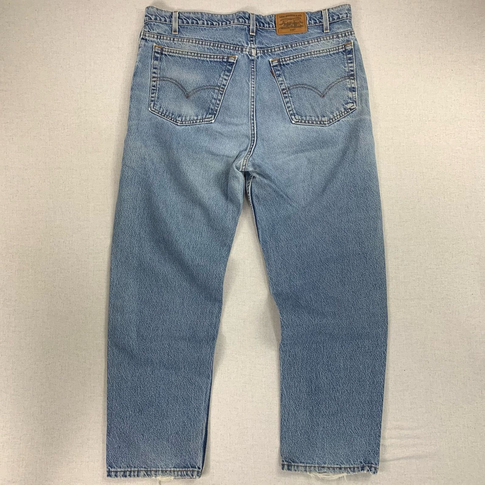 Blue Levi's 540 Brown Tab Relaxed Fit Jeans 40 90s