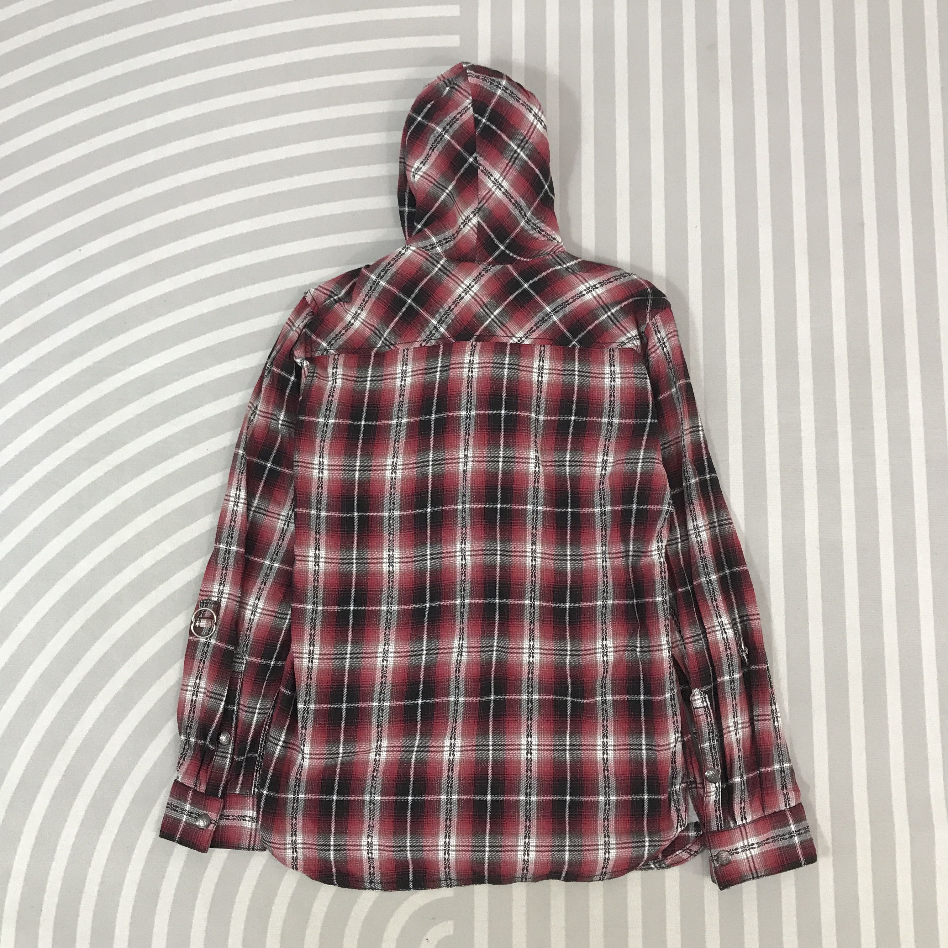 Japanese Brand Vintage 31040=&kkone flannel design double Jacket Size US L / EU 52-54 / 3 - 3 Thumbnail