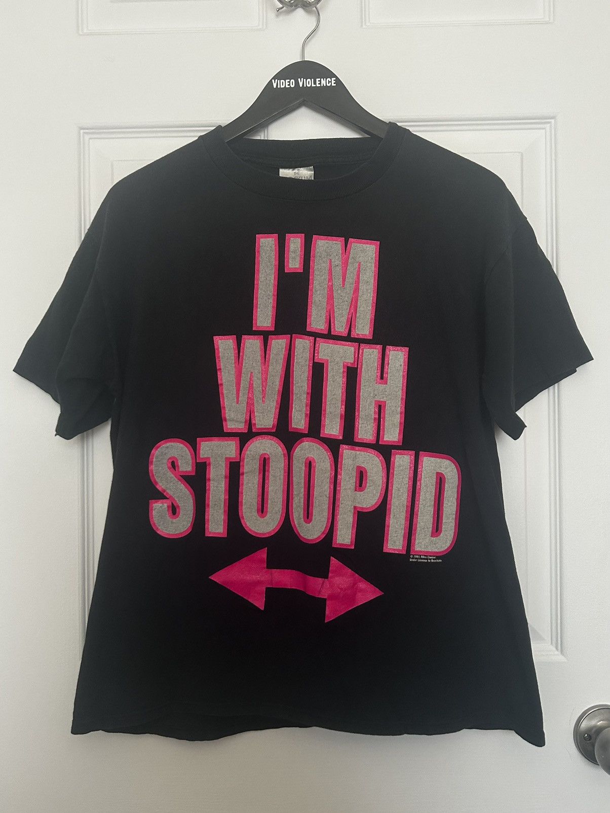 Vintage 1991 Alice Cooper I’m With Stoopid Tour Tee Size US L / EU 52-54 / 3 - 2 Thumbnail