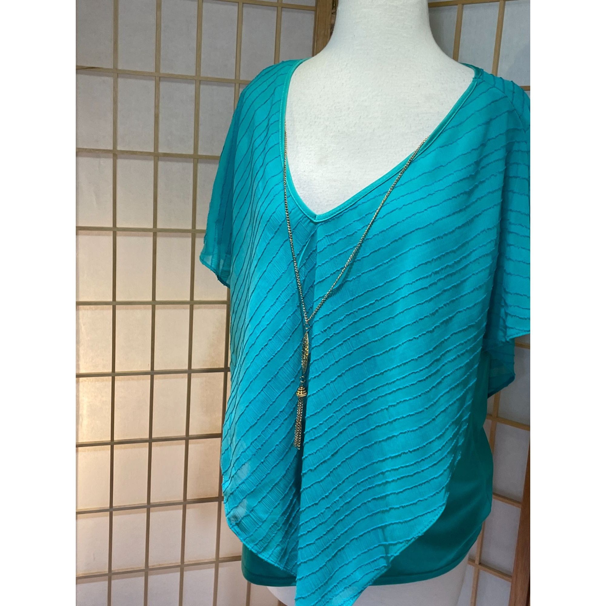 Other NWT NY Collection Lagenlook Asymmetrical Top Size L / US 10 / IT 46 - 1 Thumbnail