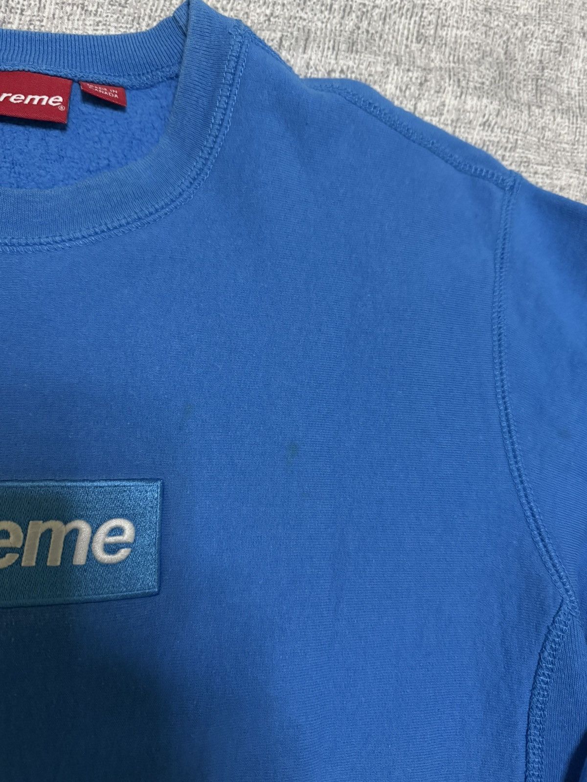 Supreme Supreme fw18 bright royal box logo crewneck Size US M / EU 48-50 / 2 - 9 Thumbnail