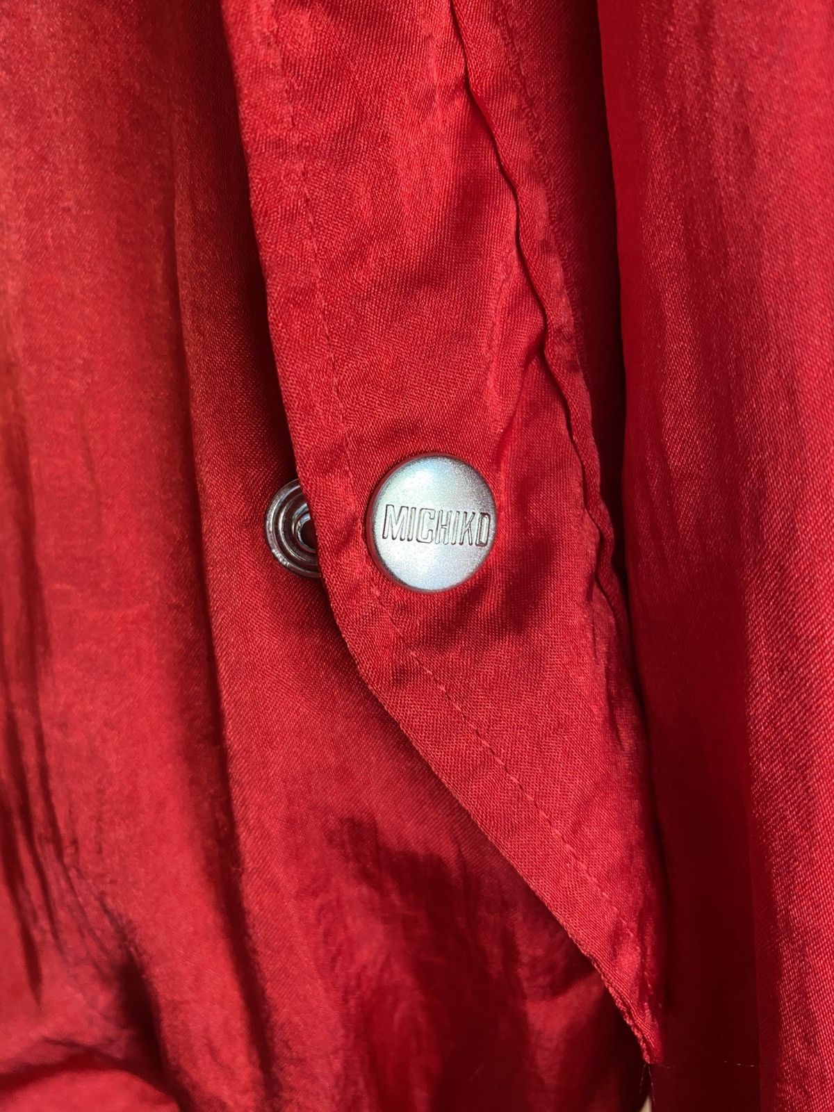 MICHIKO Red Reversible Hoodie Jacket