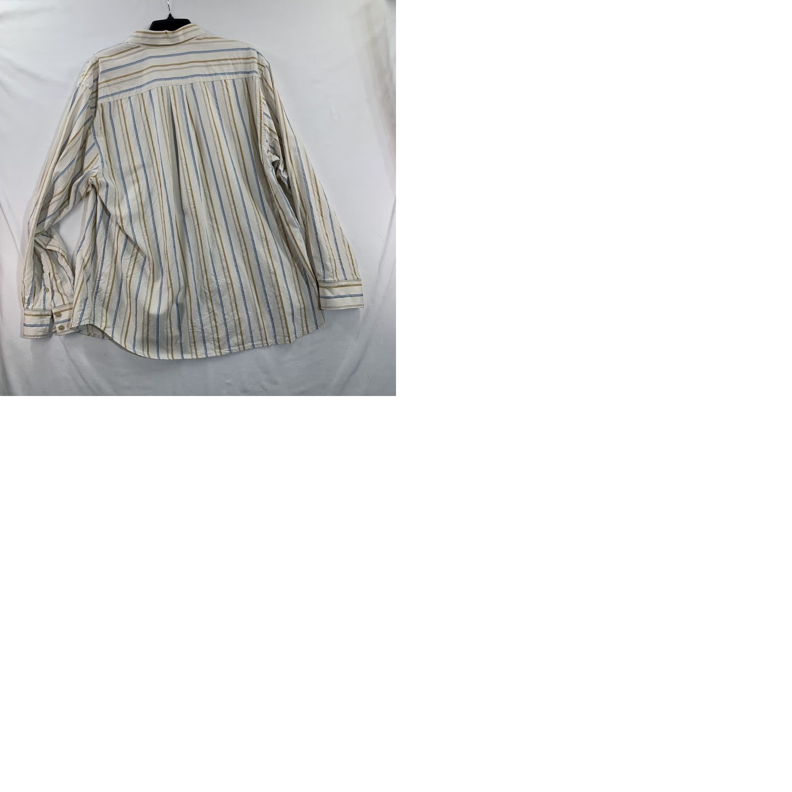 Tommy Bahama VINTAGE Tommy Bahama Shirt Mens Shirt XL White Linen Striped Button-Up Long Sleeve Casual Theme Flower 90s Size US XL / EU 56 / 4 - 9 Thumbnail