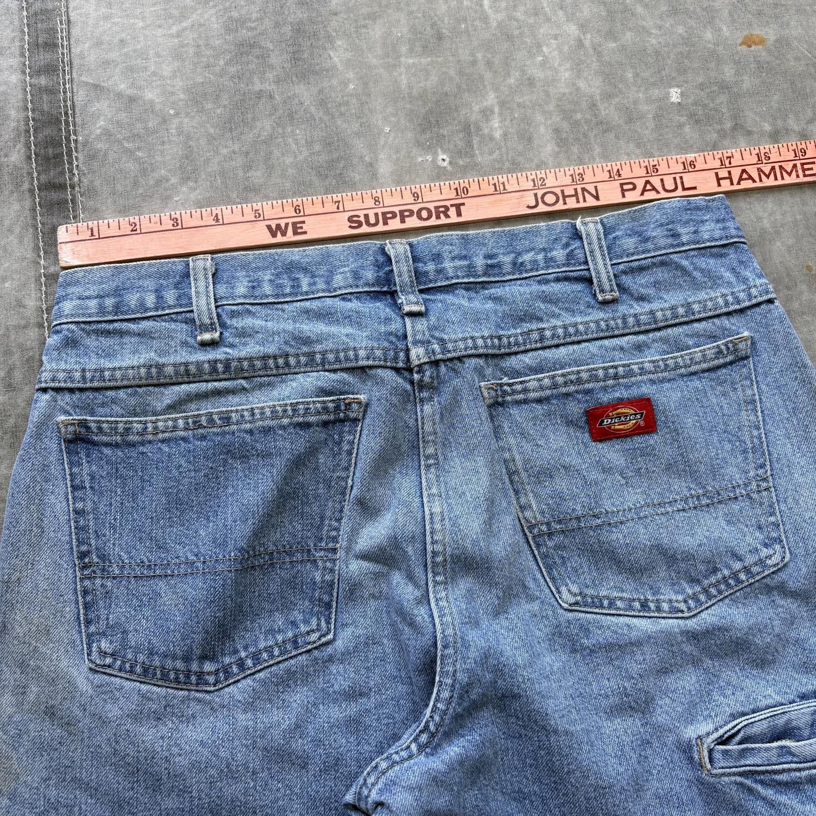 Dickies Vintage Distressed Dickies Double Knee Baggy Wide Leg Jeans Size US 33 - 5 Thumbnail