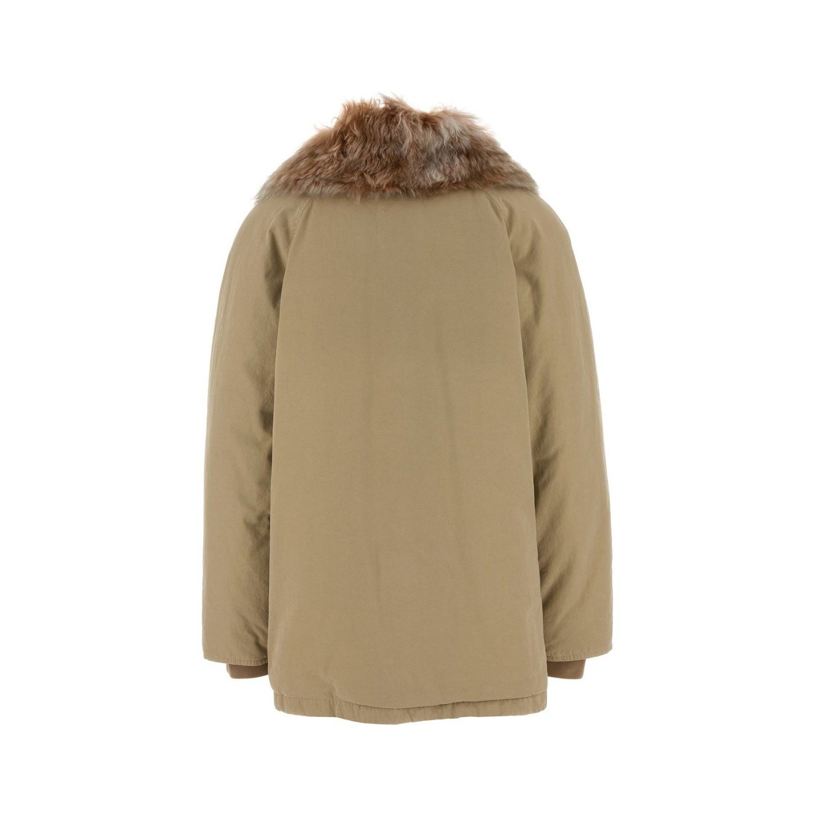 Prada PRADA Beige Cotton Down Jacket New & Authentic (Women's size Size XS / US 0-2 / IT 36-38 - 2 Thumbnail