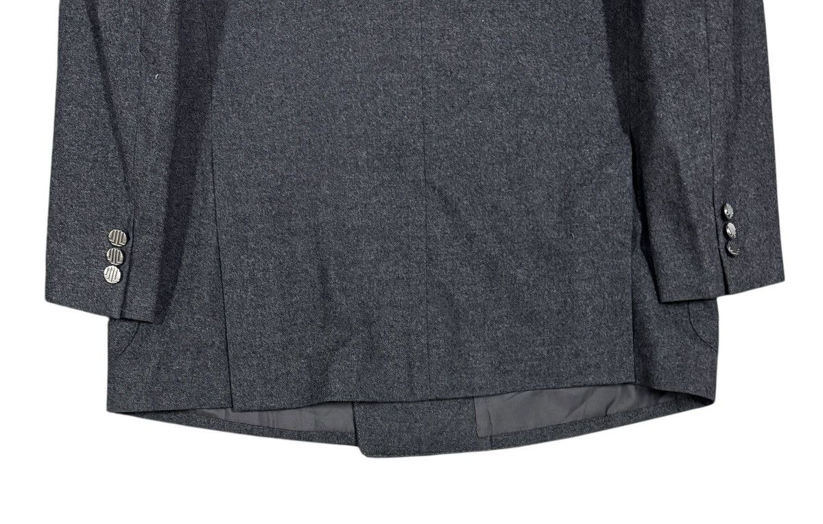 Lanvin Vtg🔥Lanvin Paris Gray Double Breasted Lana Wool Jacket Size 36R - 13 Thumbnail
