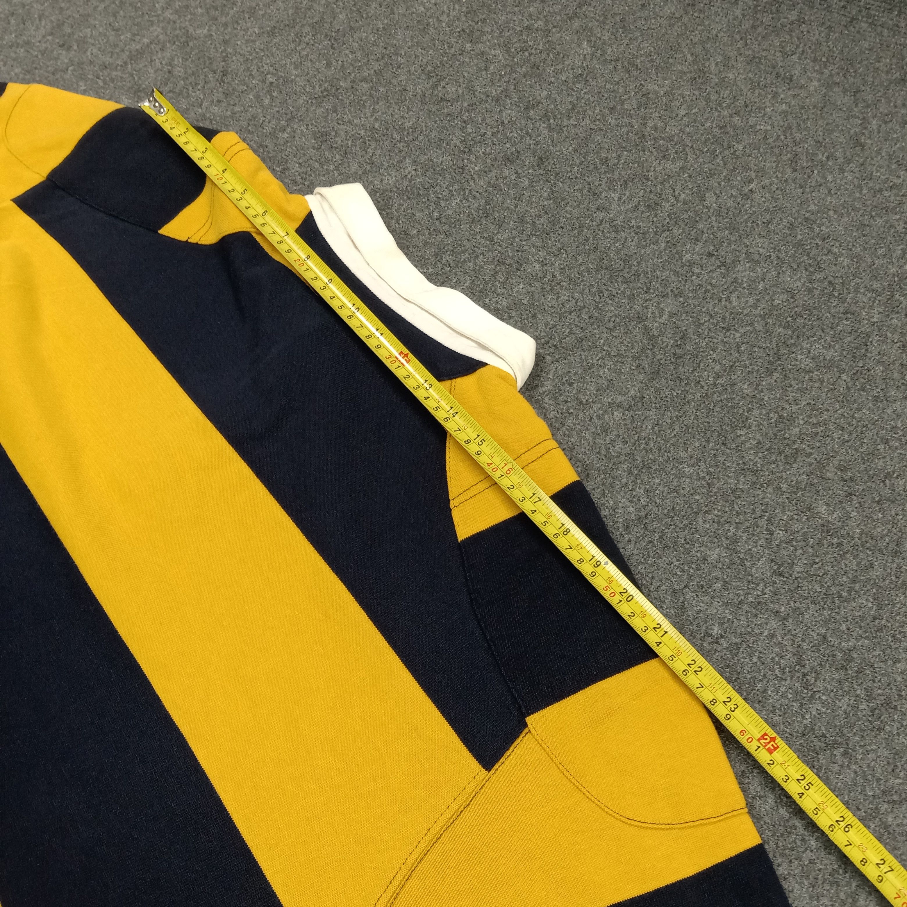 Polo Ralph Lauren Polo Ralph Lauren Striped Rugby Shirt E1A1 Size US XXL / EU 58 / 5 - 5 Thumbnail