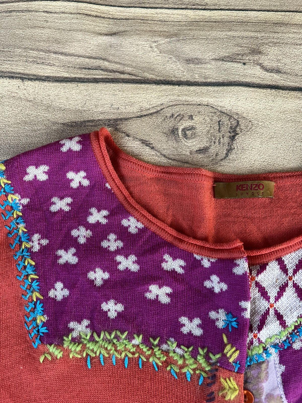 Kenzo Kenzo jungle cardigan patchwork design Size M / US 6-8 / IT 42-44 - 6 Thumbnail