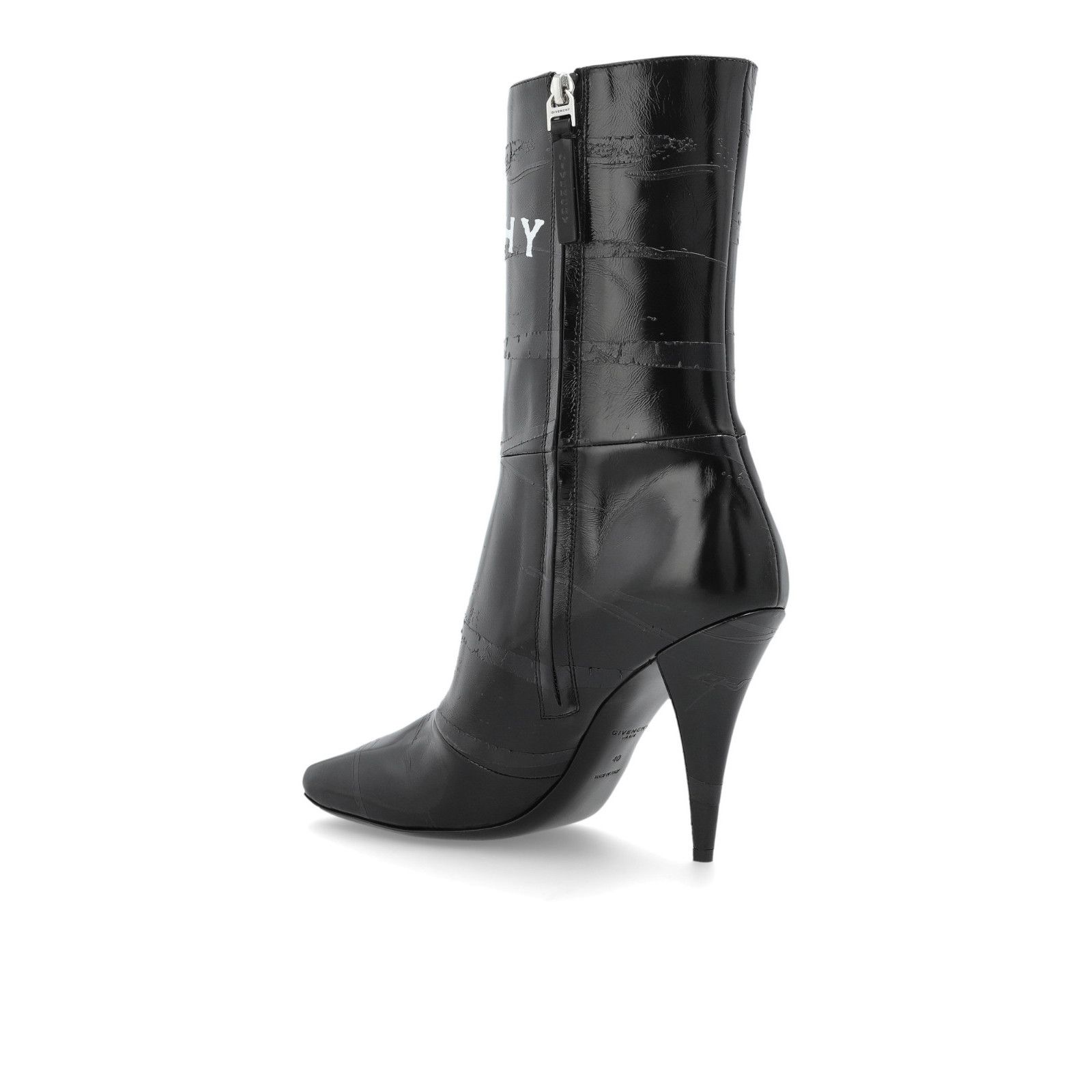 Givenchy GIVENCHY Square Black Heeled Ankle Boots New & Authentic (Wo Size US 8 / IT 38 - 3 Thumbnail