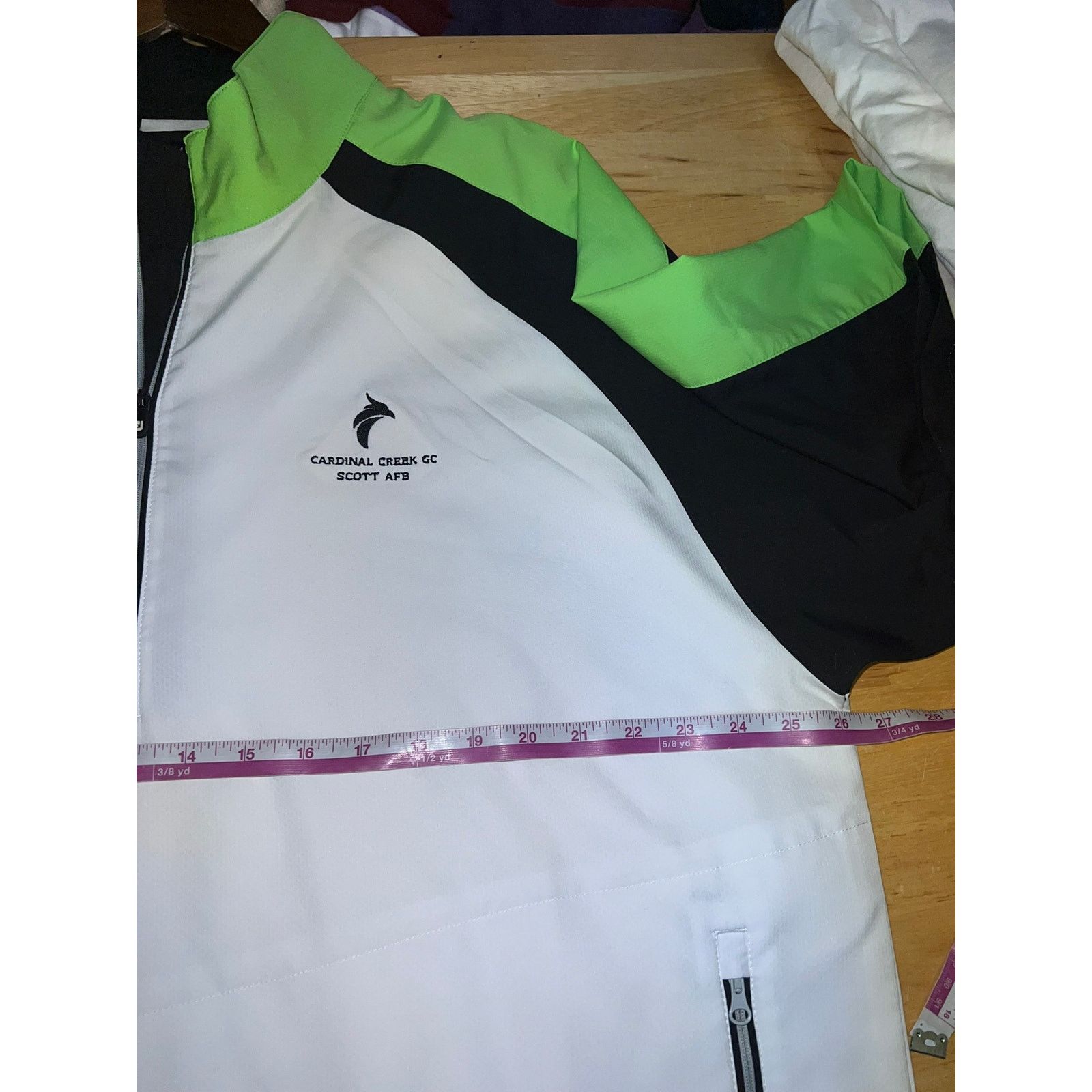 Footjoy Footjoy White Green Active Shirt Cardinal Creek Golf AFB XL Size US XL / EU 56 / 4 - 10 Thumbnail