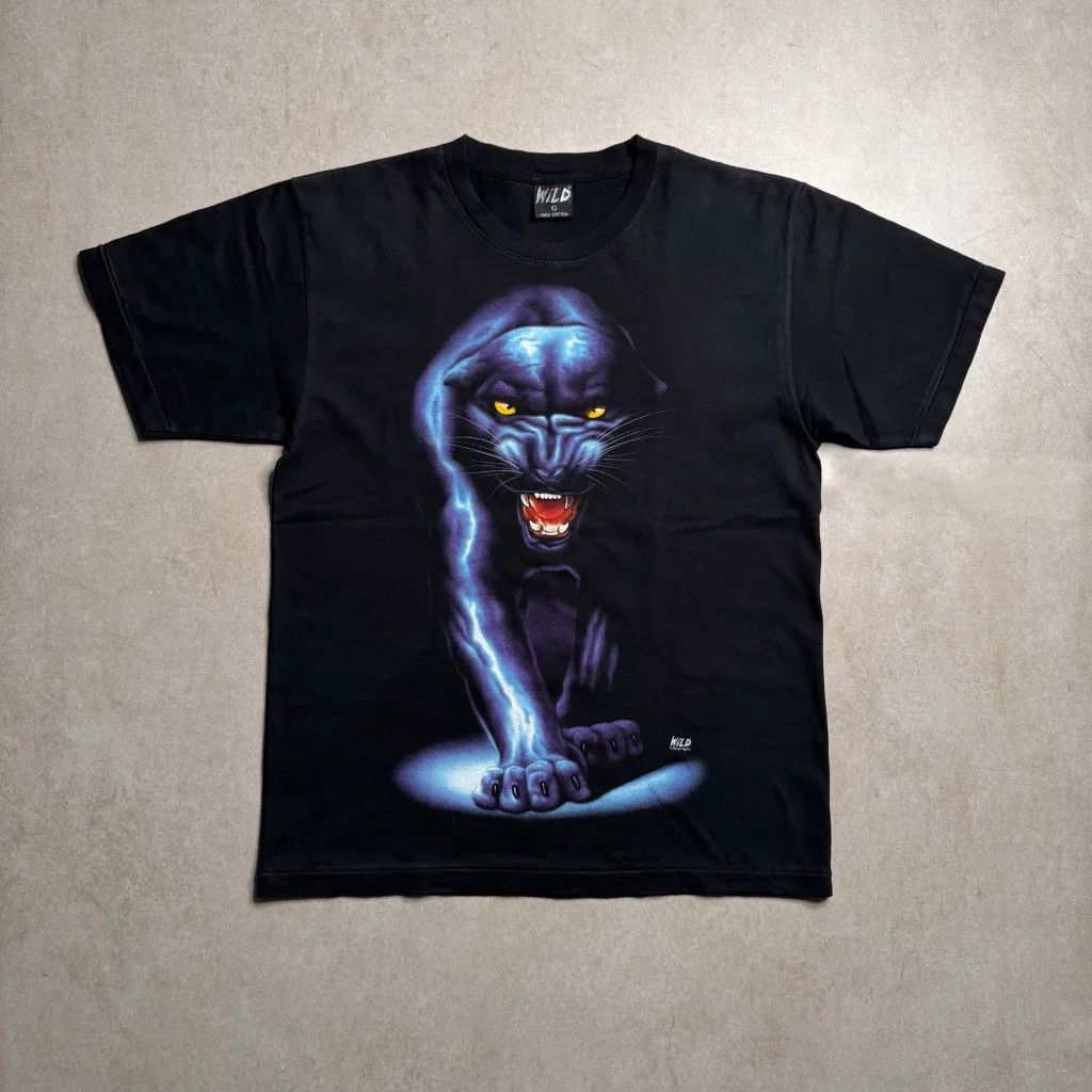 Wilson Vintage Black Panther Graphic T-Shirt - L Size US M / EU 48-50 / 2 - 2 Thumbnail
