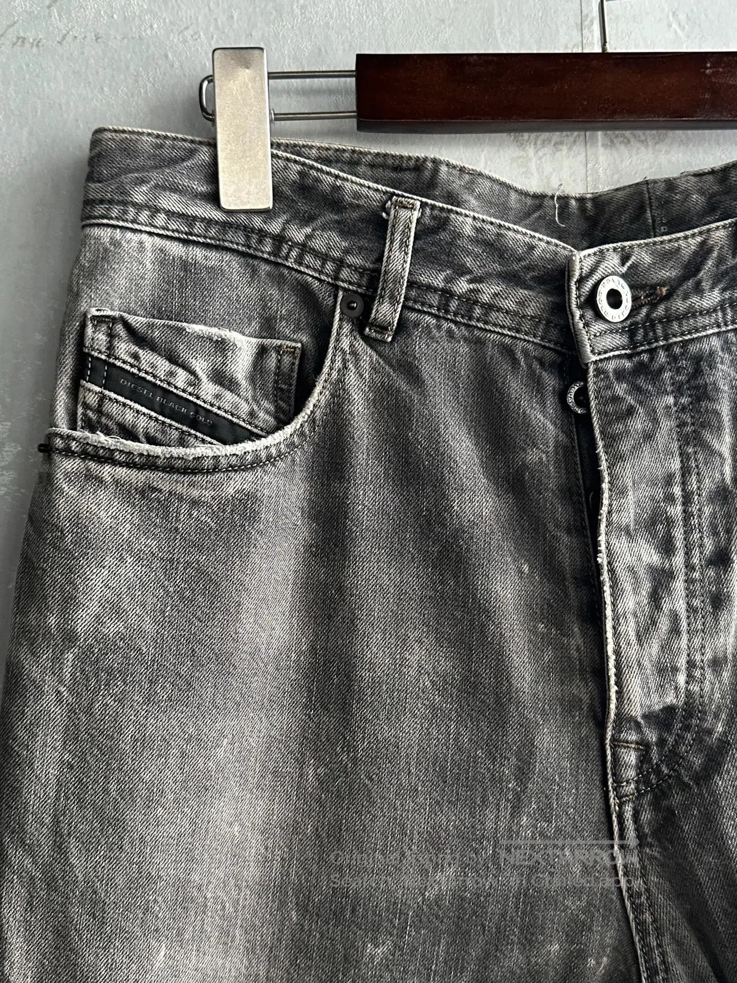 Diesel Diesel black gold Water-washed, aged denim jeans| Size US 32 / EU 48 - 3 Thumbnail