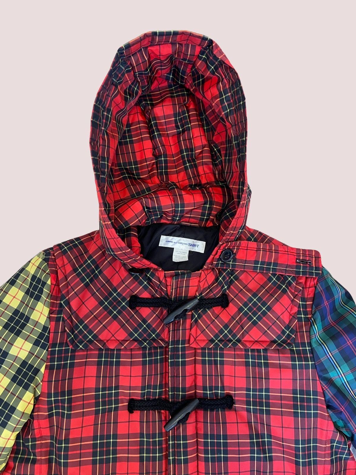 Comme des Garcons SHIRT Tri Color Plaid Puffer Jacket Size US M / EU 48-50 / 2 - 2 Thumbnail