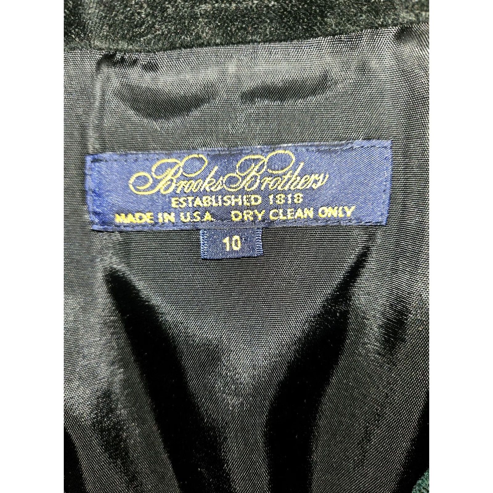 Brooks Brothers VINTAGE Brooks Brothers Blazer Women 10 Green Plaid Worsted Wool Made in USA Shirt Adults Womens 10 Green Plaid Secretary/Geek Style Size L / US 10 / IT 46 - 2 Thumbnail