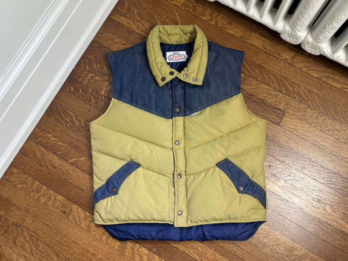 Levi's 1970s Levis Ski Vest 70s Vintage Levi's Denim Down Jacket Size US M / EU 48-50 / 2 - 19 Thumbnail