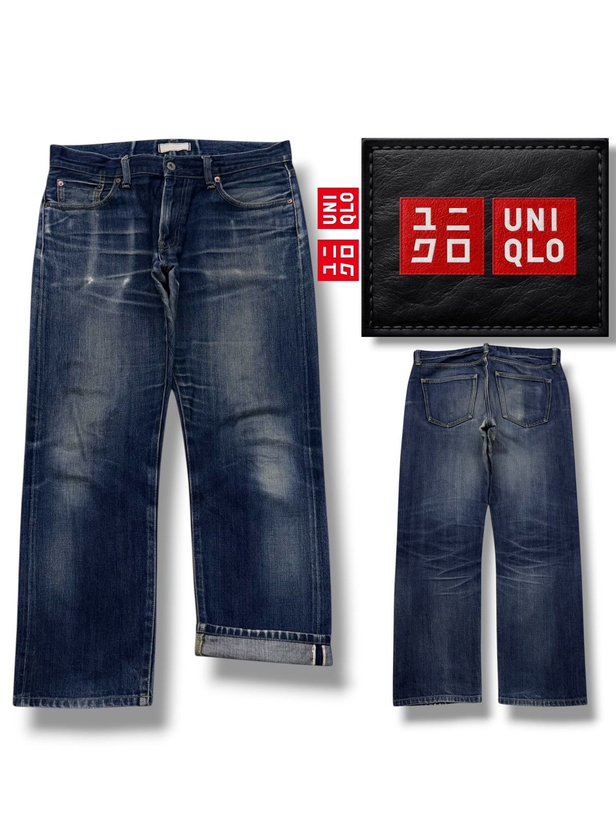 Uniqlo Vintage Uniqlo Japan Selvedge Denim Jeans | Vintage Fade W34 Size US 34 / EU 50 - 1 Thumbnail