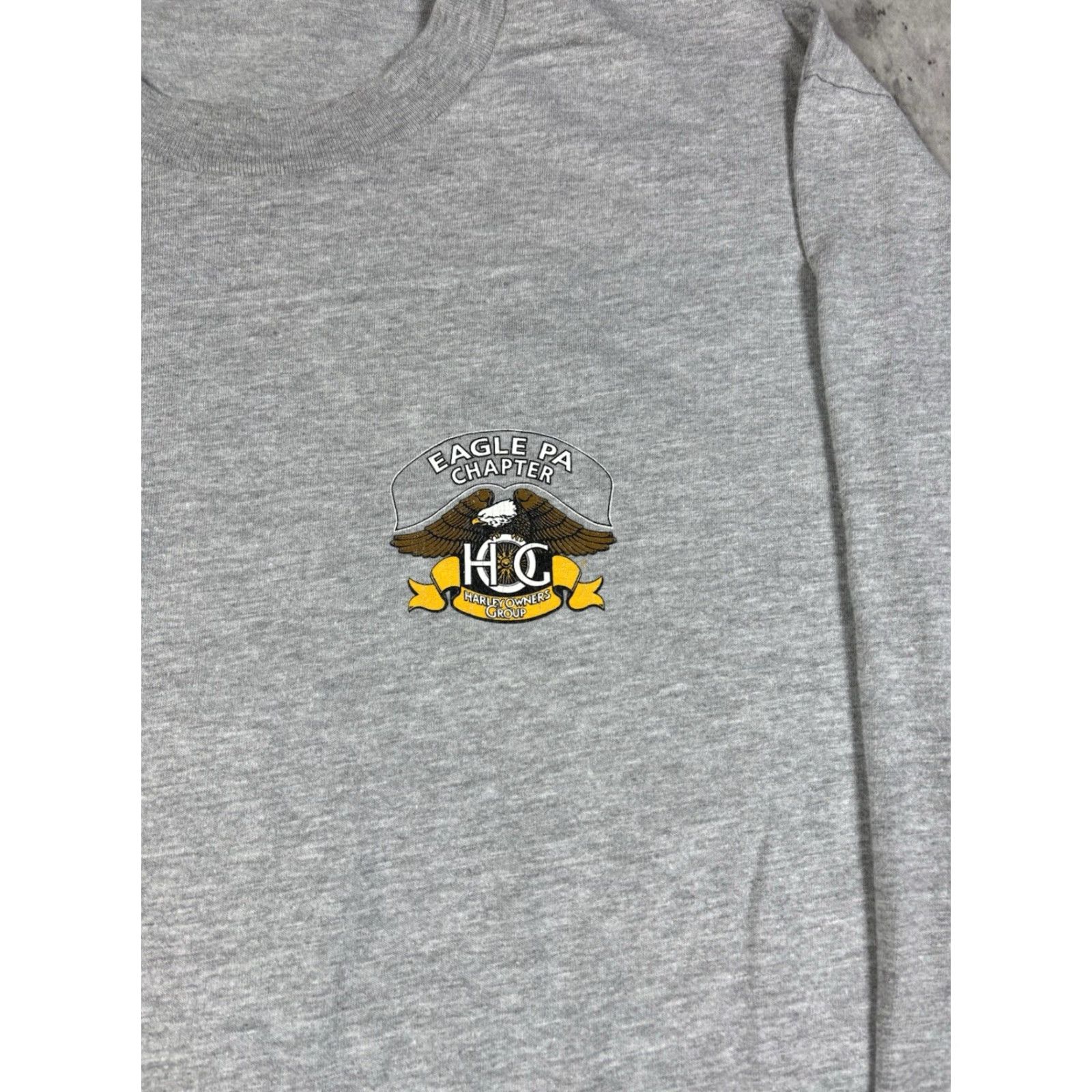 Harley Davidson VINTAGE Harley-Davidson T-Shirt Long Sleeve Biker 90s Gray L Men Crew Neck Cotton Graphic Print Size US L / EU 52-54 / 3 - 4 Thumbnail