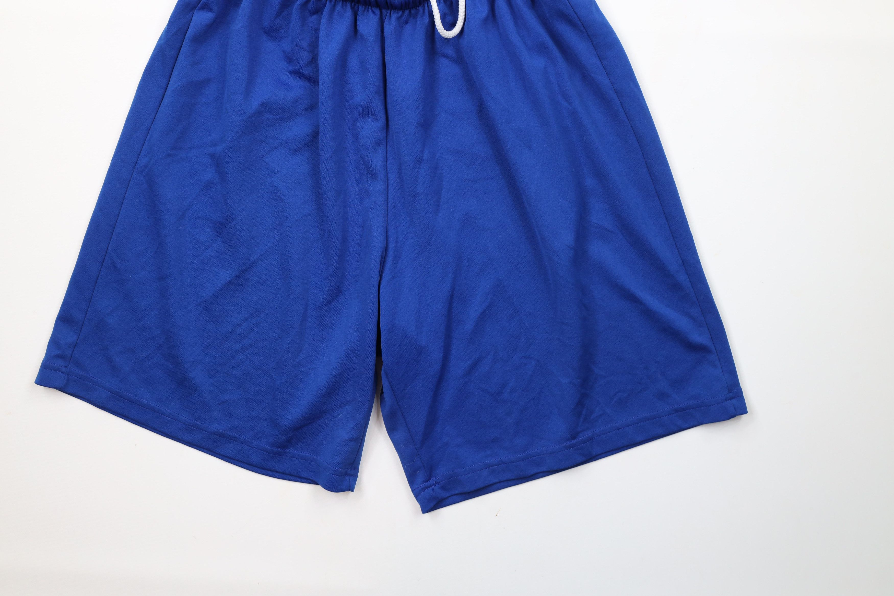 Vintage Vintage 90s Streetwear Jogging Soccer Shorts Royal Blue Size US 34 / EU 50 - 4 Thumbnail