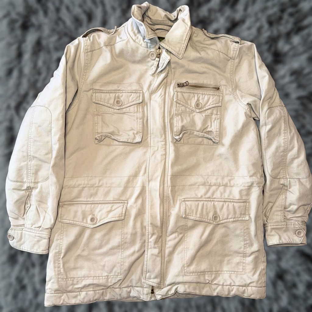 Timberland VINTAGE Timberland Work Jacket Canvas Men’s Large Embroidered Logo 90’s Beige L Mens Size US L / EU 52-54 / 3 - 1 Thumbnail