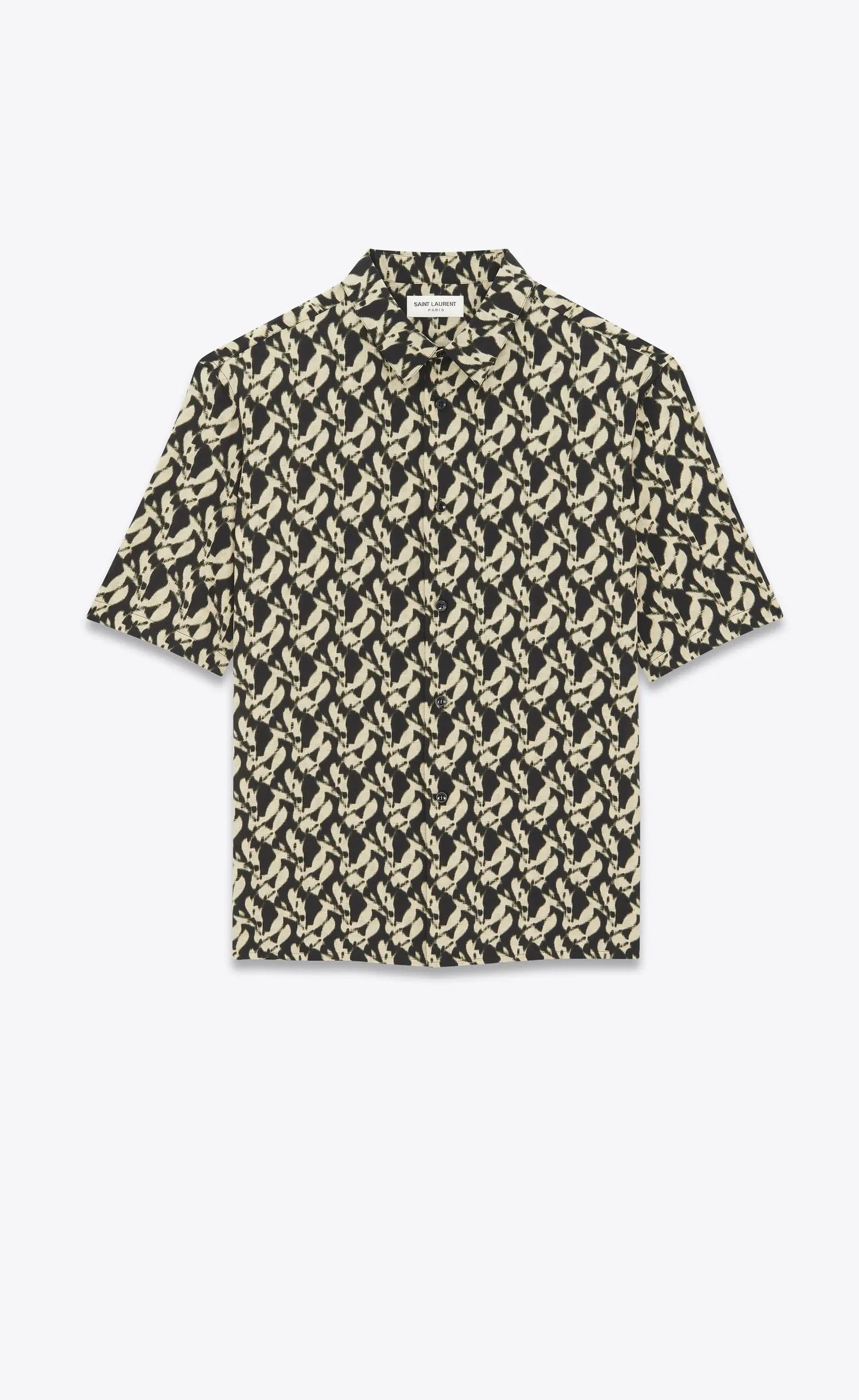 Saint Laurent Paris o1s1wg110625 601070 Shirt in Viscose Voile in Multicolor Size US S / EU 44-46 / 1 - 1 Thumbnail