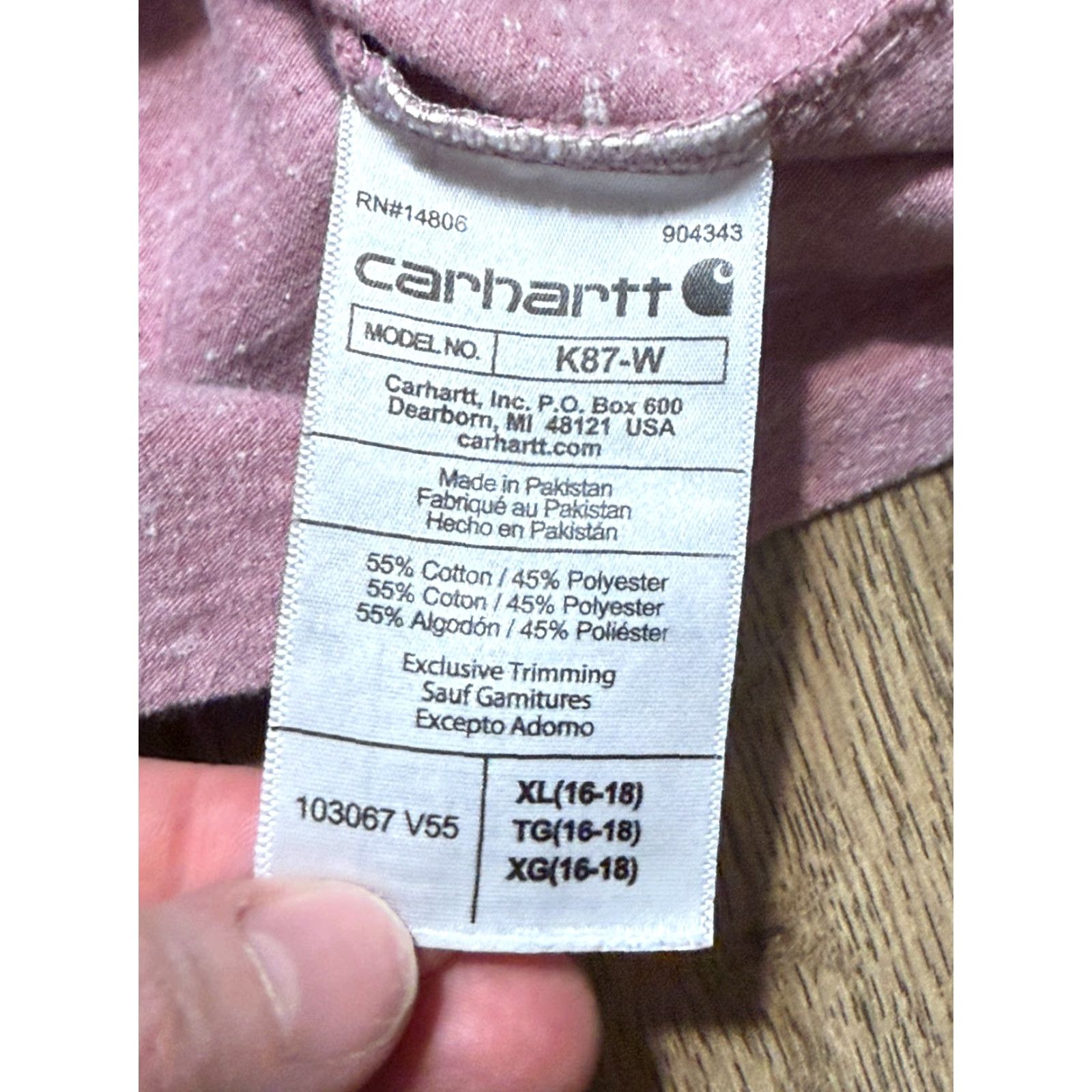 Carhartt VINTAGE Carhartt Shirts Men XL Pink Short Sleeve Crew Neck Loose Fit Casual Size US XL / EU 56 / 4 - 6 Thumbnail