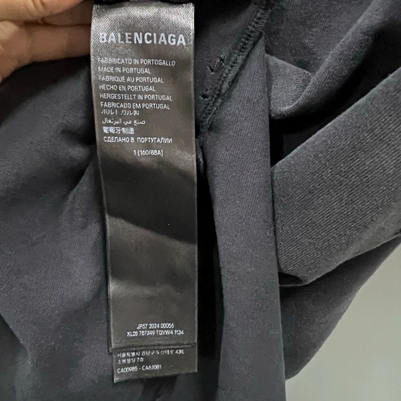 Balenciaga Balenciaga Washed Graffiti Letter Short Sleeve Size US S / EU 44-46 / 1 - 6 Thumbnail