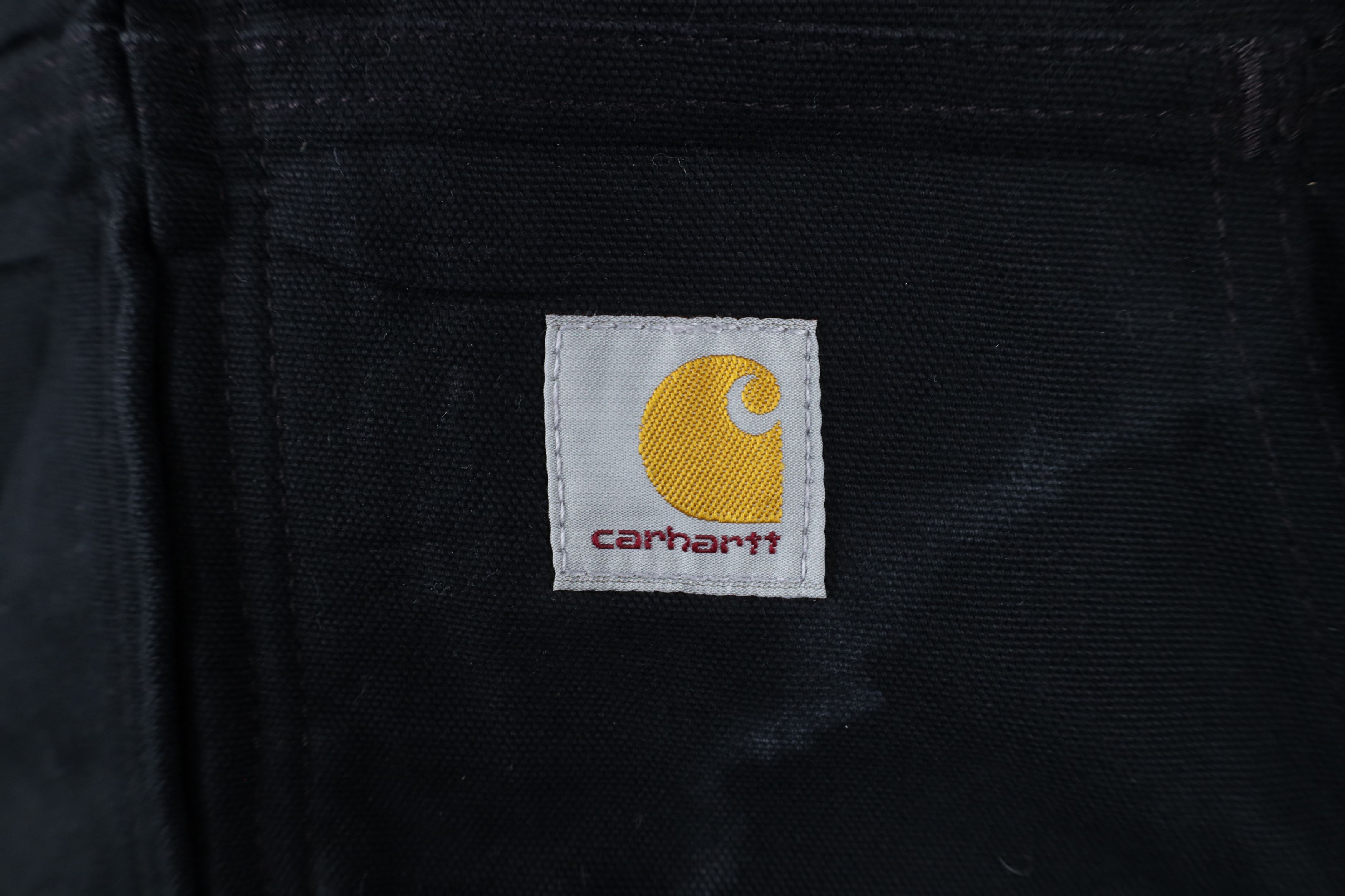 Carhartt × Vintage Vintage Carhartt Spell Out Quilted Hooded Jacket Black USA Size US XL / EU 56 / 4 - 4 Thumbnail