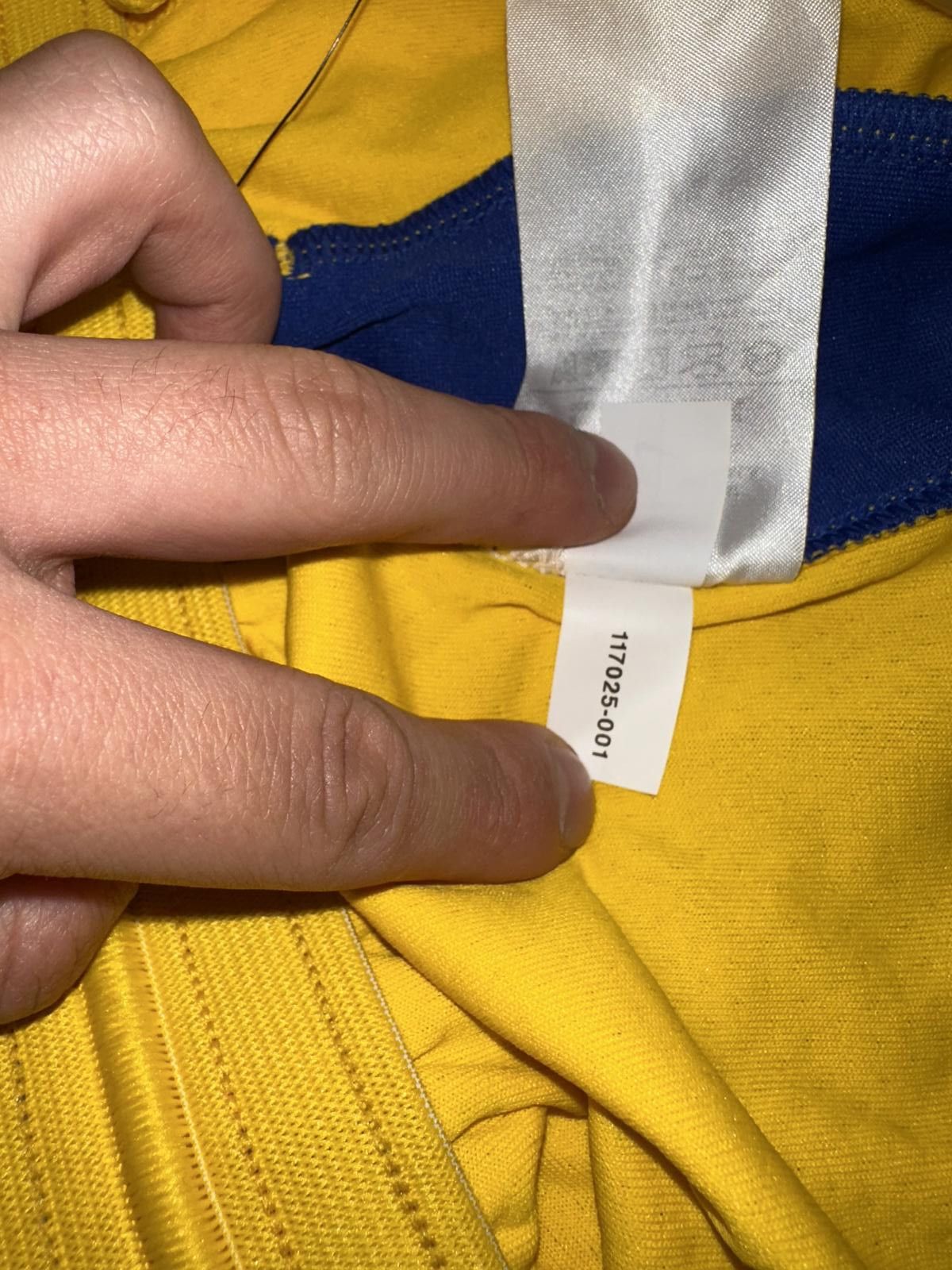Nike Nike Men's Golden State Warriors Gold Hardwood Classics Swingman Shorts Sample Size US 34 / EU 50 - 10 Thumbnail