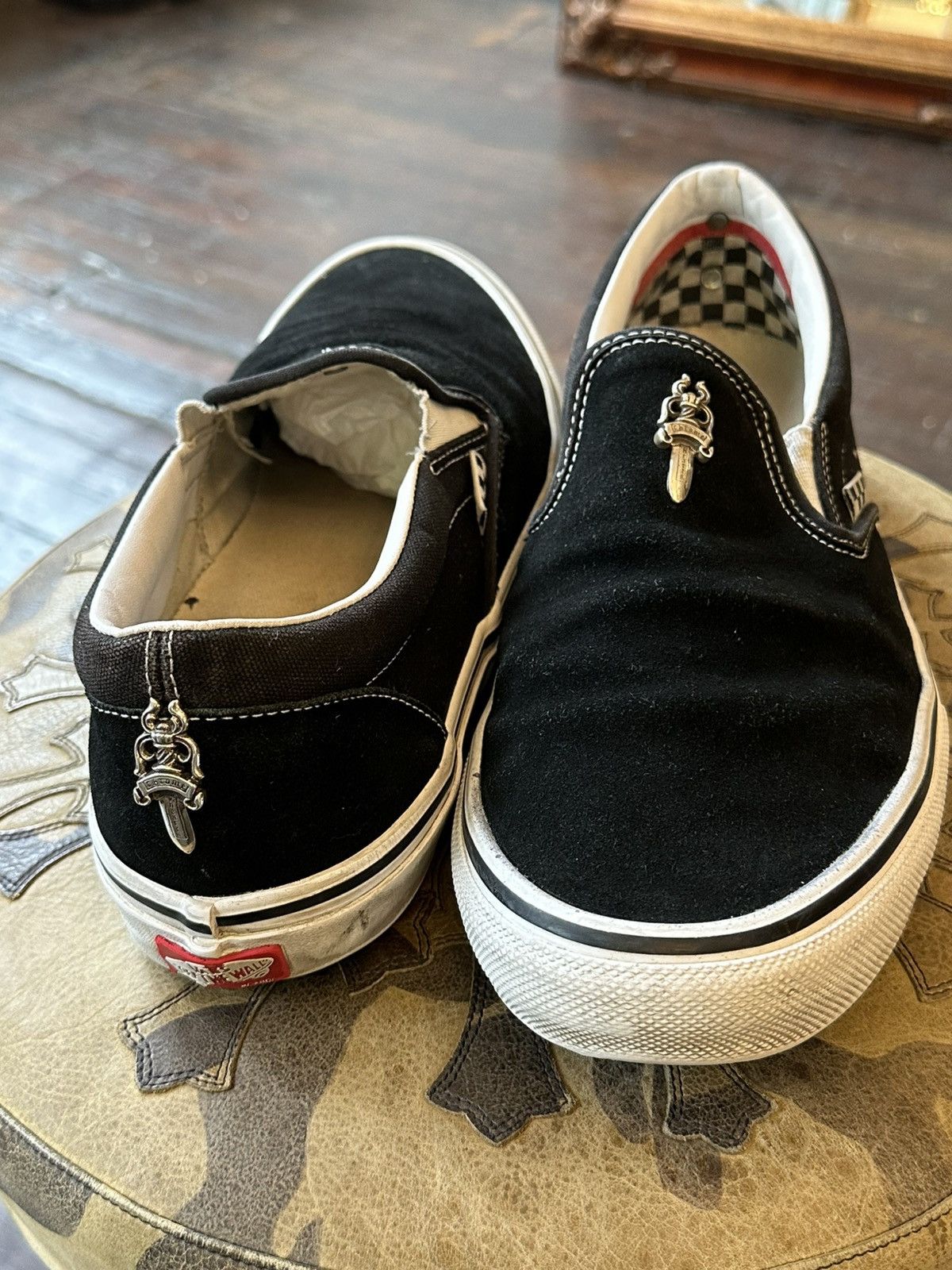Chrome Hearts CHROME HEARTS SUADE LEATHER VANS SZ12 Size US 12 / EU 45 - 1 Thumbnail