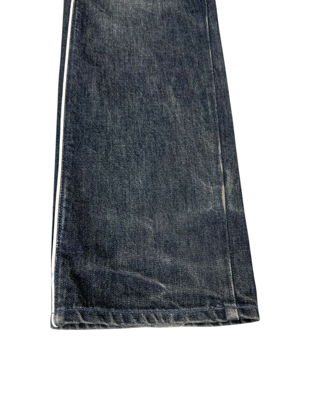 Neighborhood Vintage Neighborhood Japan Fade Denim Hybrid Leather Jeans Size US 30 / EU 46 - 10 Thumbnail