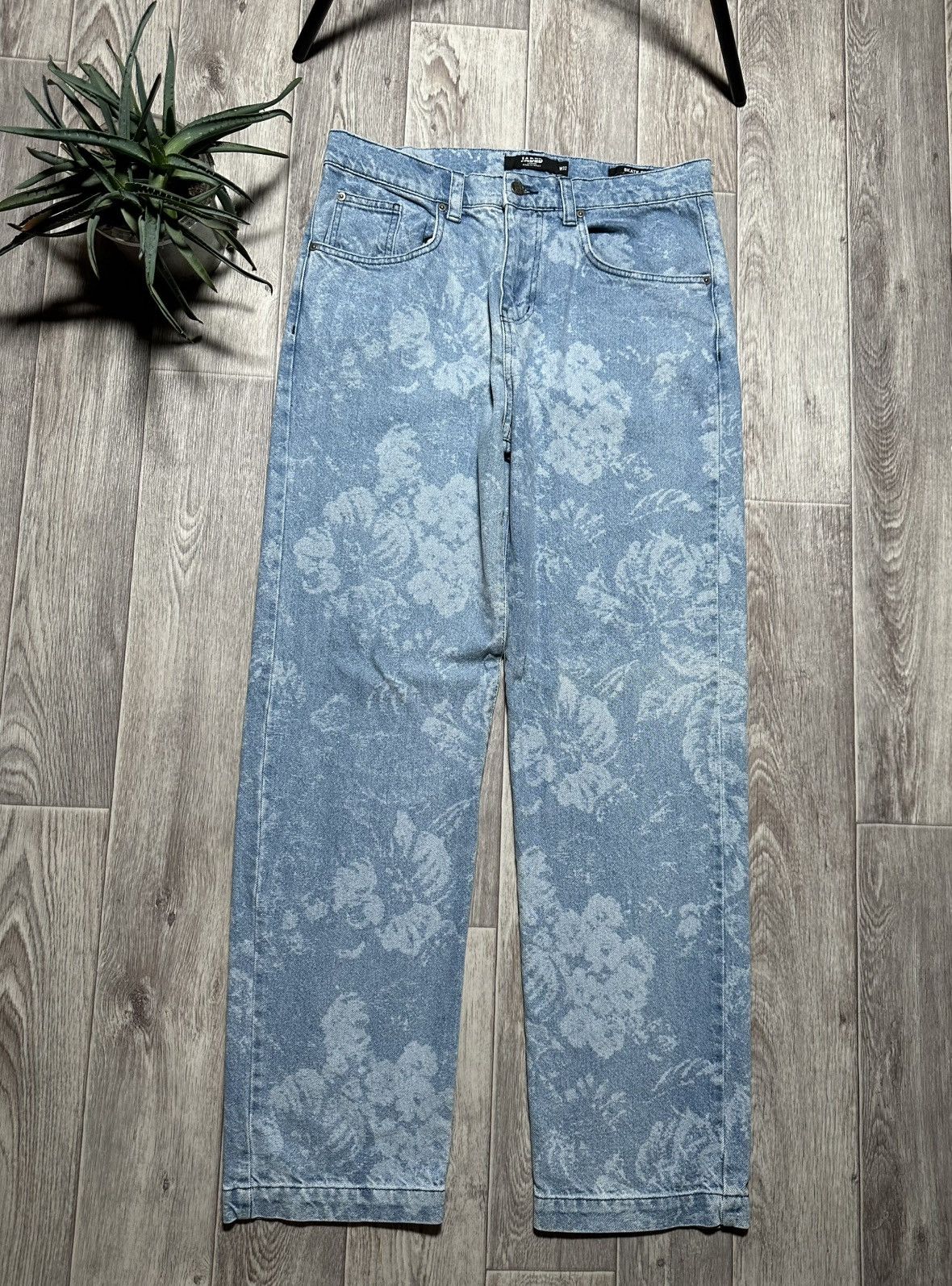 Jaded London Jaded London Flowers Skater Fit Light Blue Jeans y2k Size US 32 / EU 48 - 4 Thumbnail