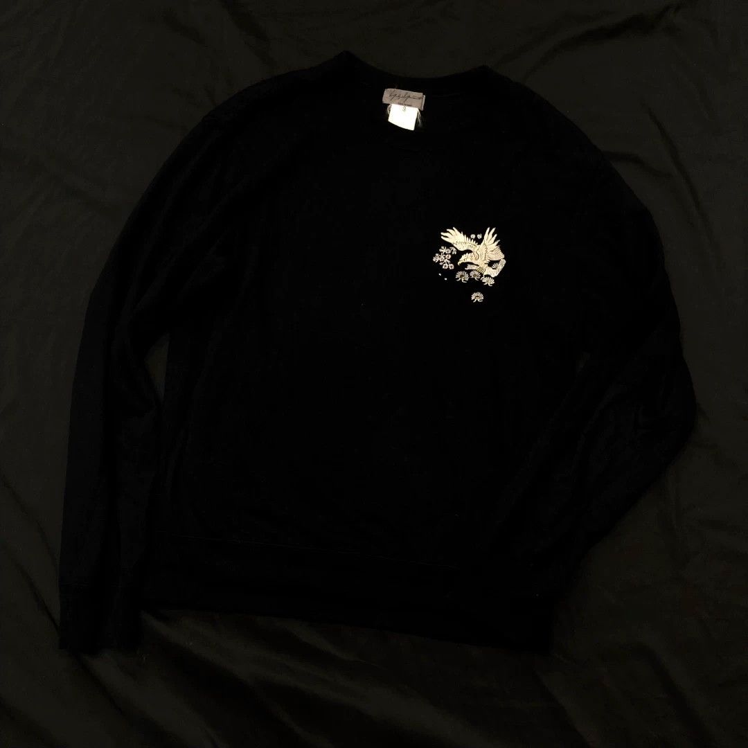 Yohji Yamamoto Yohji Yamamoto 04aw Fujisagari Embr Cotton Sweatshirt Size US L / EU 52-54 / 3 - 4 Thumbnail