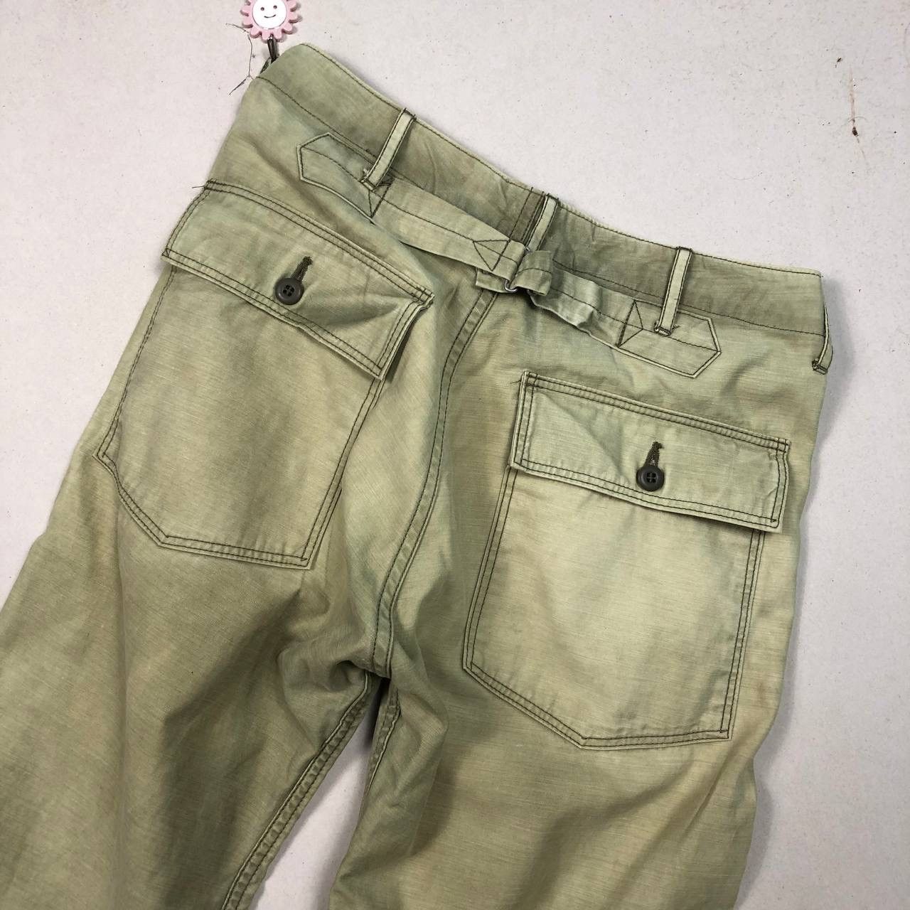 Orslow Thrashed Orslow Parachute Hippie Pants Army Loose Trousers Size US 29 - 4 Thumbnail