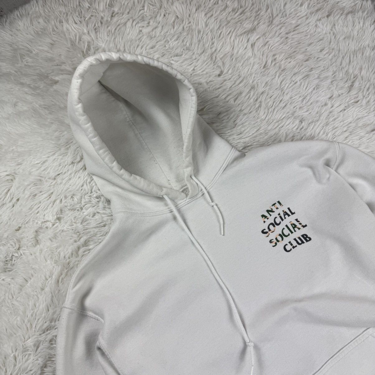 Anti Social Social Club Anti Social Club White Hoodie M ASSC Streetwear Sk8 Y2K Size US M / EU 48-50 / 2 - 12 Thumbnail