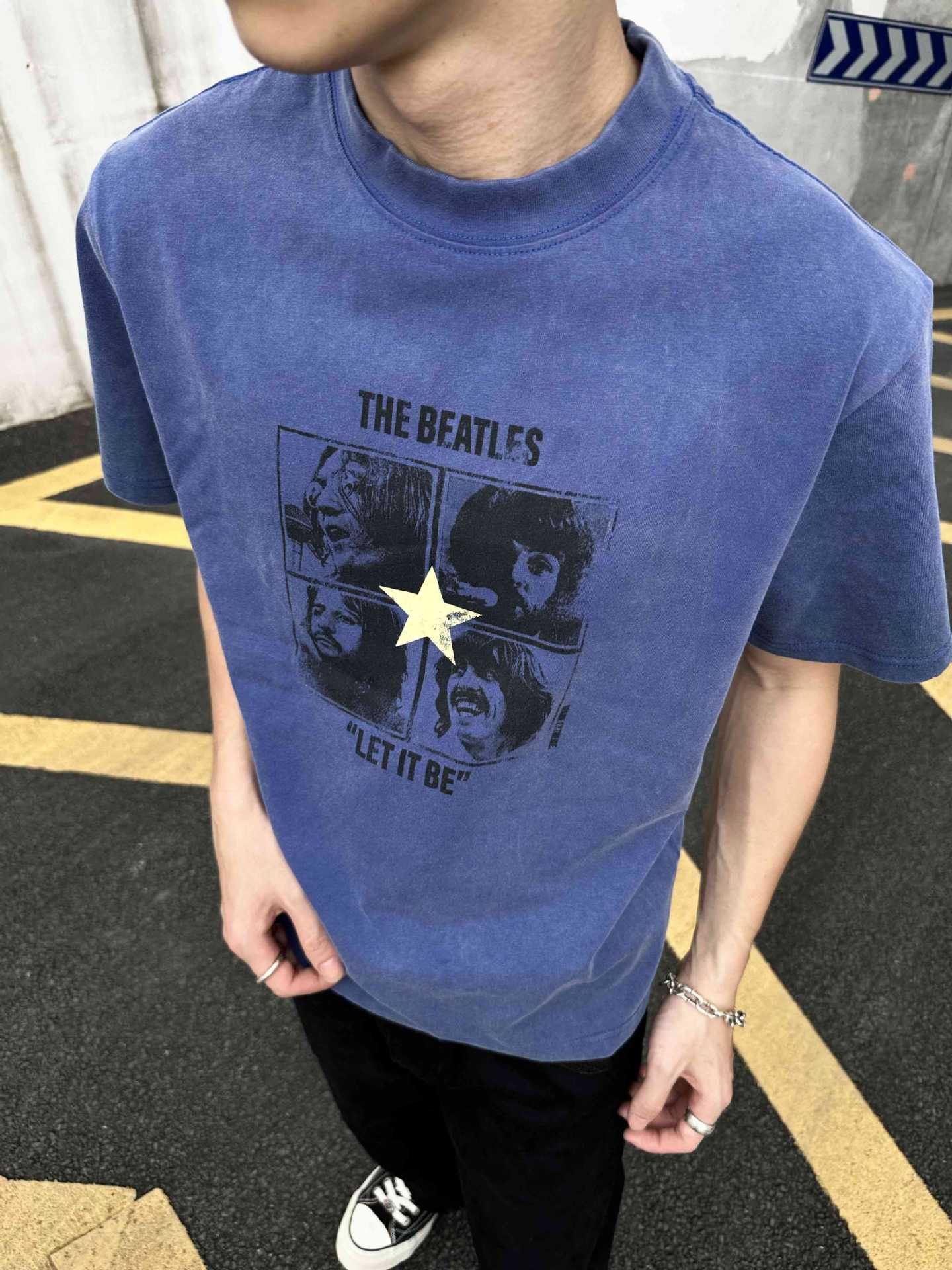 Japanese Brand Vintage washed distressed band print crew neck T-shirt Size US M / EU 48-50 / 2 - 2 Thumbnail