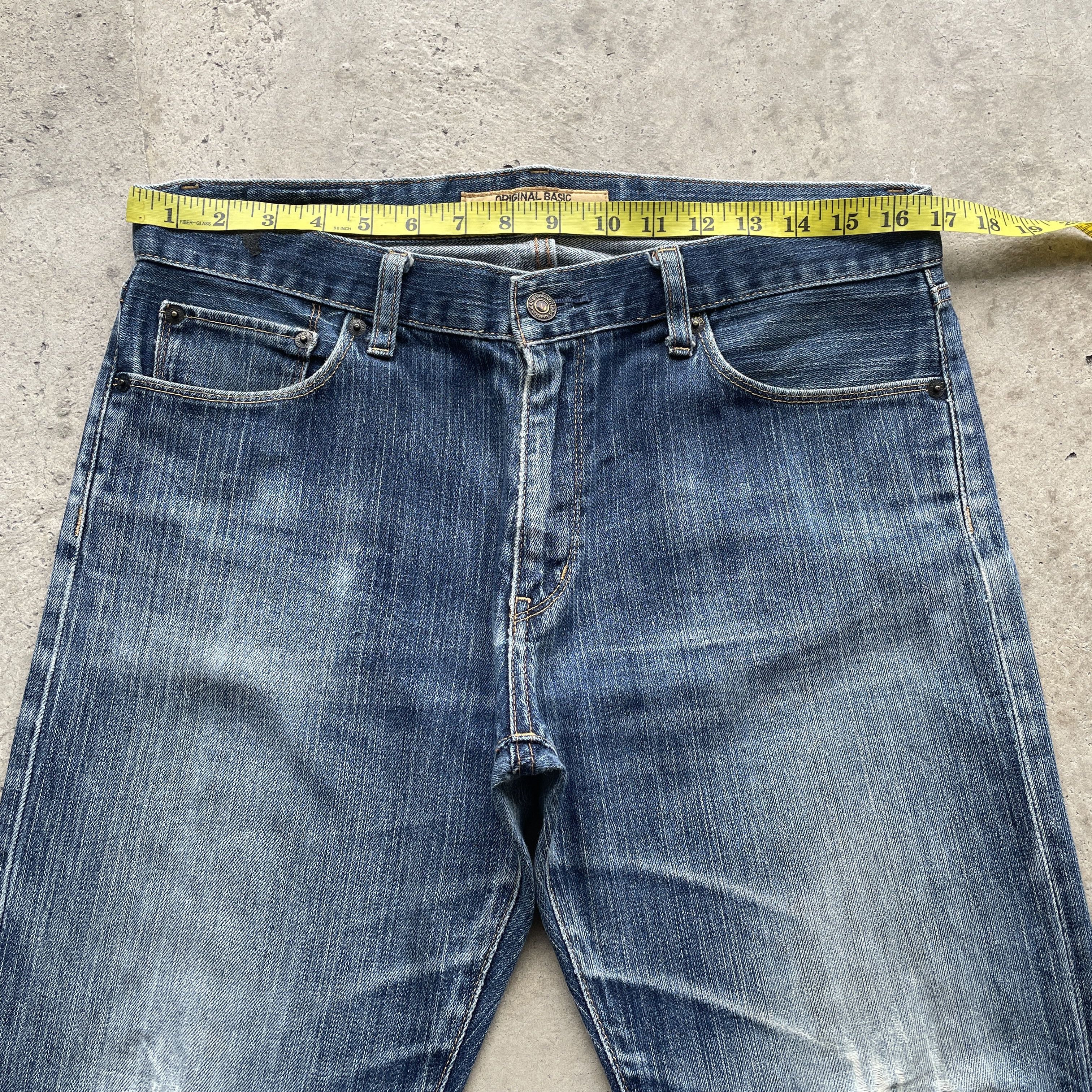 Japanese Brand VINTAGE JAPANESE DISTRESSED JEANS FADED DENIM PANTS W34 Size US 34 / EU 50 - 5 Thumbnail