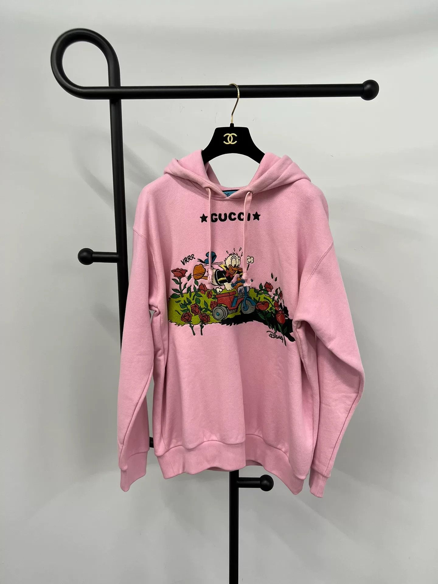 Gucci Gucci Pink Embroidered Print Hoodie Size S / US 4 / IT 40 - 1 Thumbnail