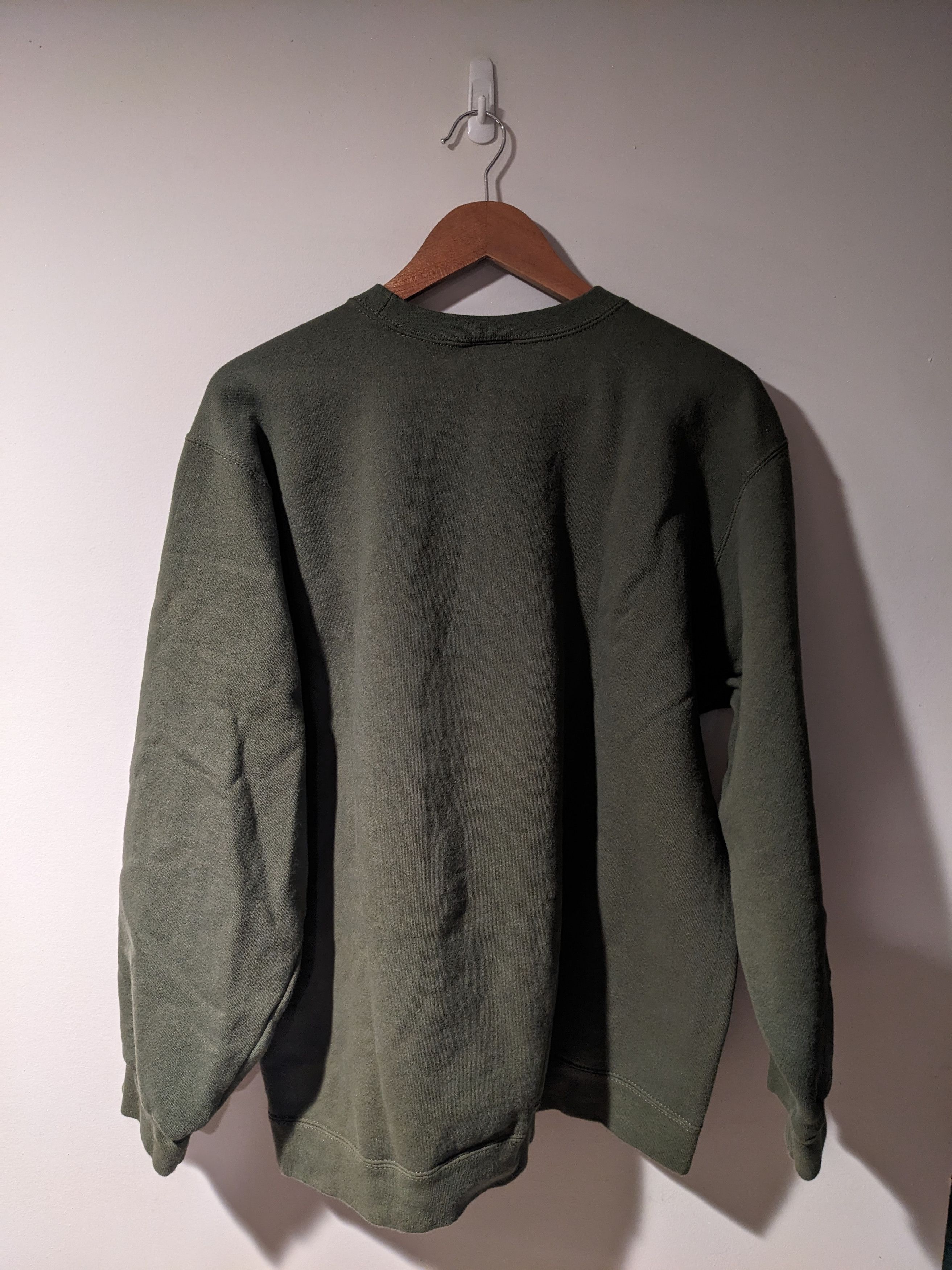 Nike × Vintage Vintage 90s Nike Essential Mini Swoosh Large Sweatshirt Size US L / EU 52-54 / 3 - 6 Thumbnail